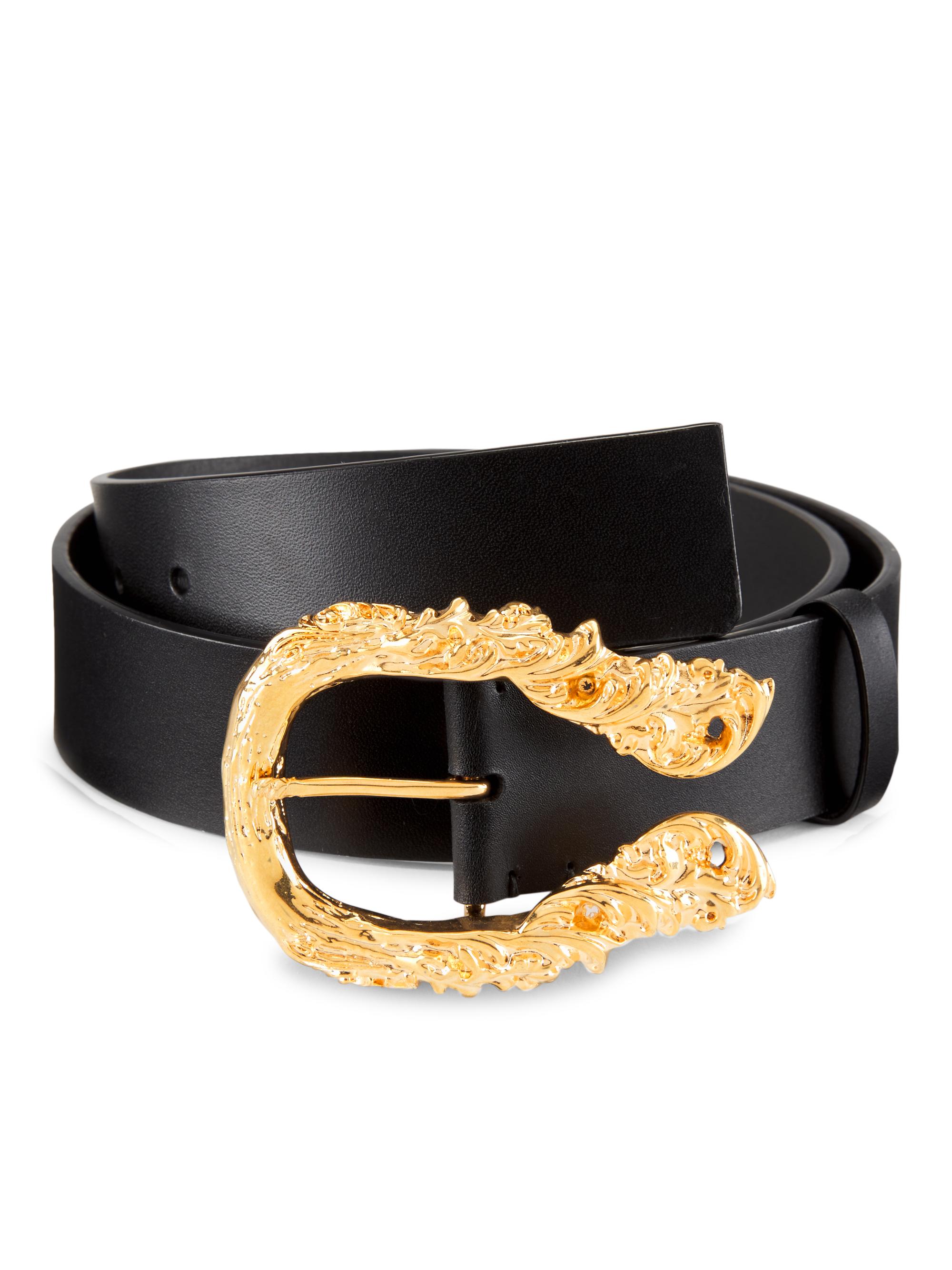 Bally Men's Goldtone Buckle Belt - Black
