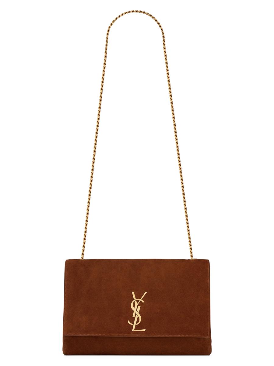 Saint Laurent Kate Medium Reversible Chain Bag in Suede and