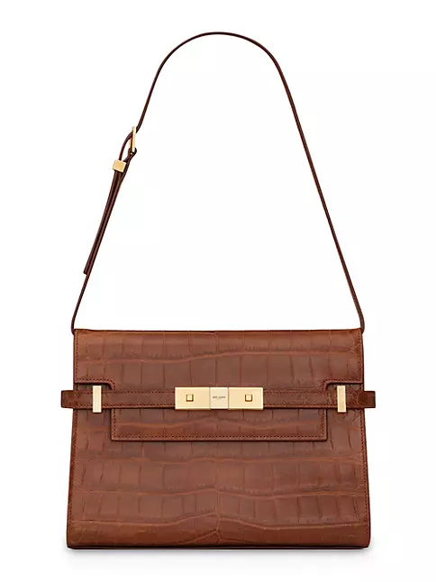 Saint Laurent Manhattan Small Leather Shoulder Bag (Shoulder bags)