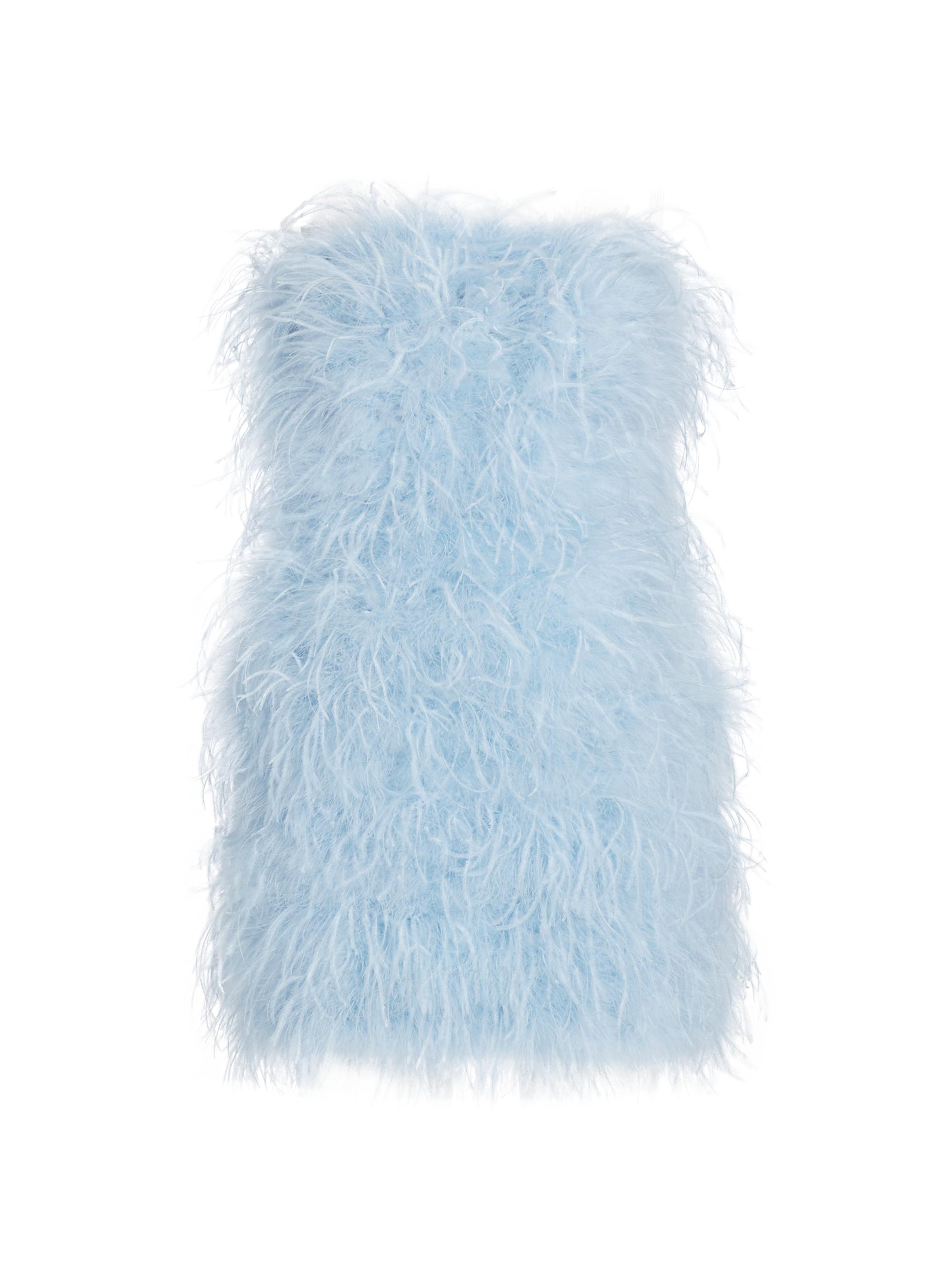 Lamarque Women's Triana Strapless Feather Minidress - White