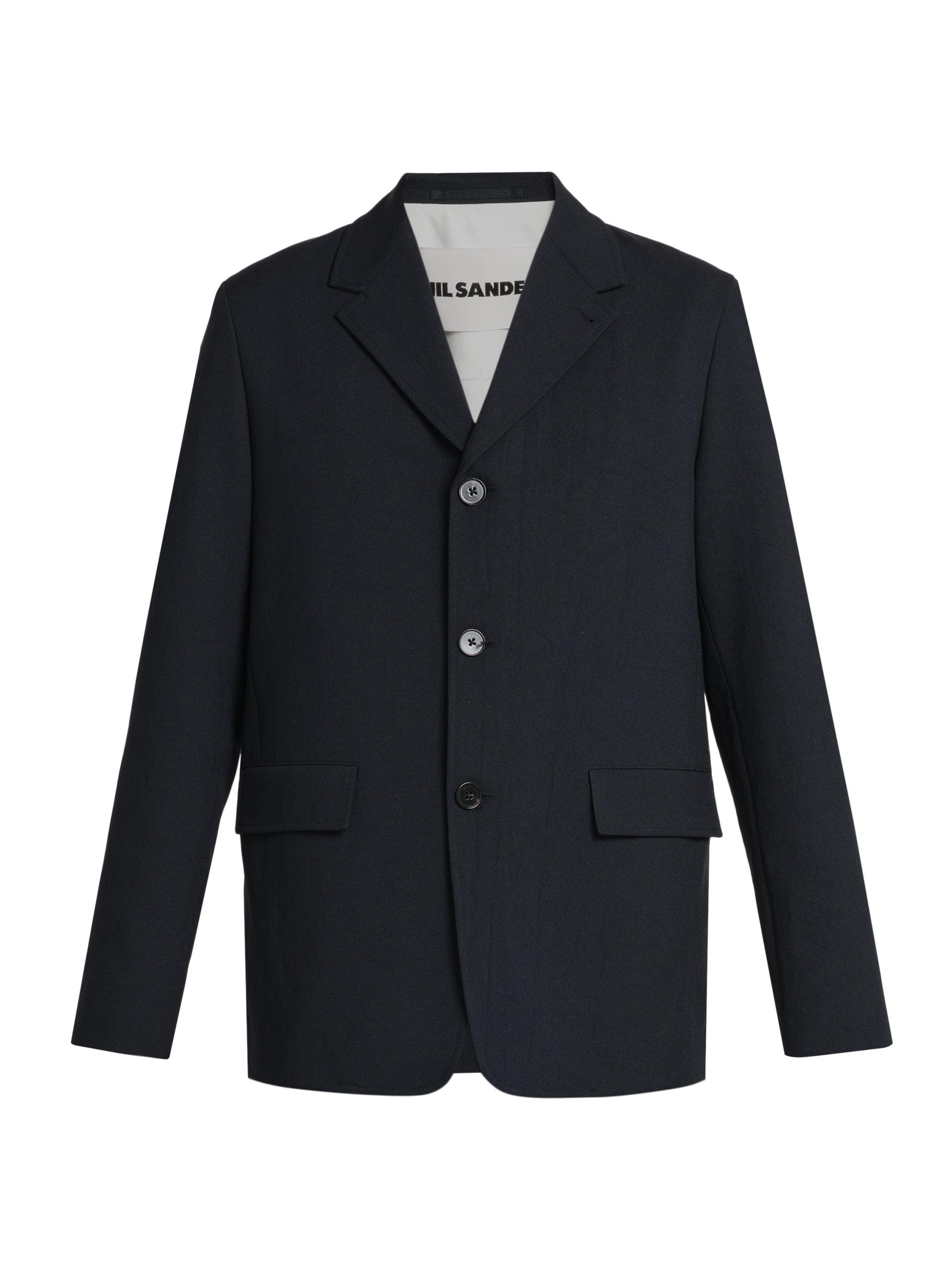 Jil Sander Men's Single-Breasted Jacket - Navy