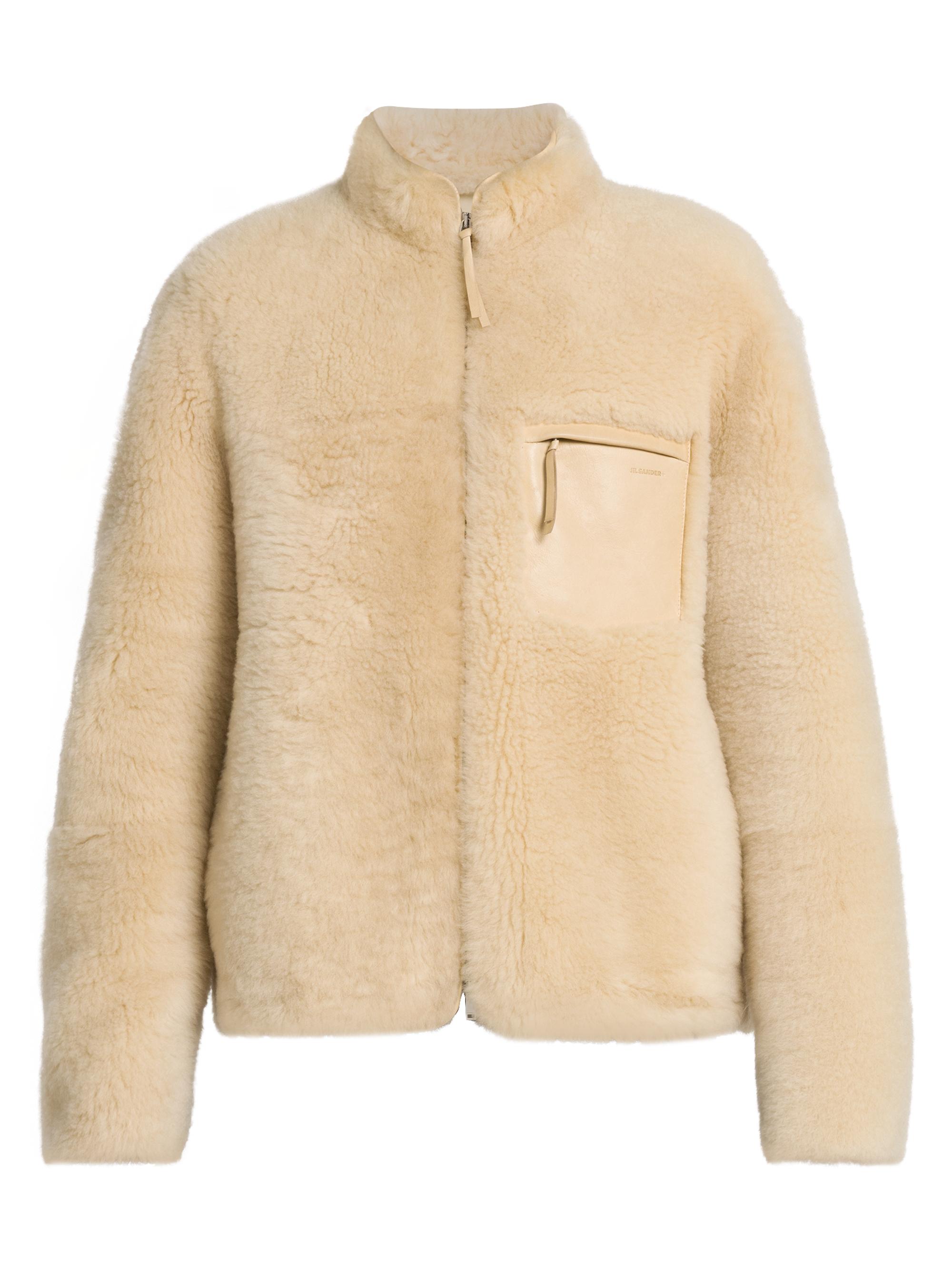 Jil Sander Shearling Zip-Front Jacket | Saks Fifth Avenue