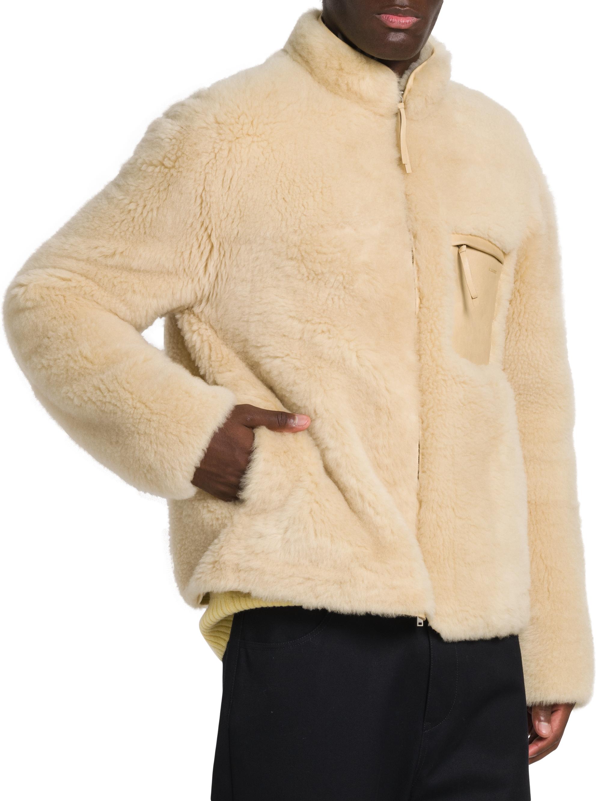 Jil Sander Shearling Zip-Front Jacket | Saks Fifth Avenue