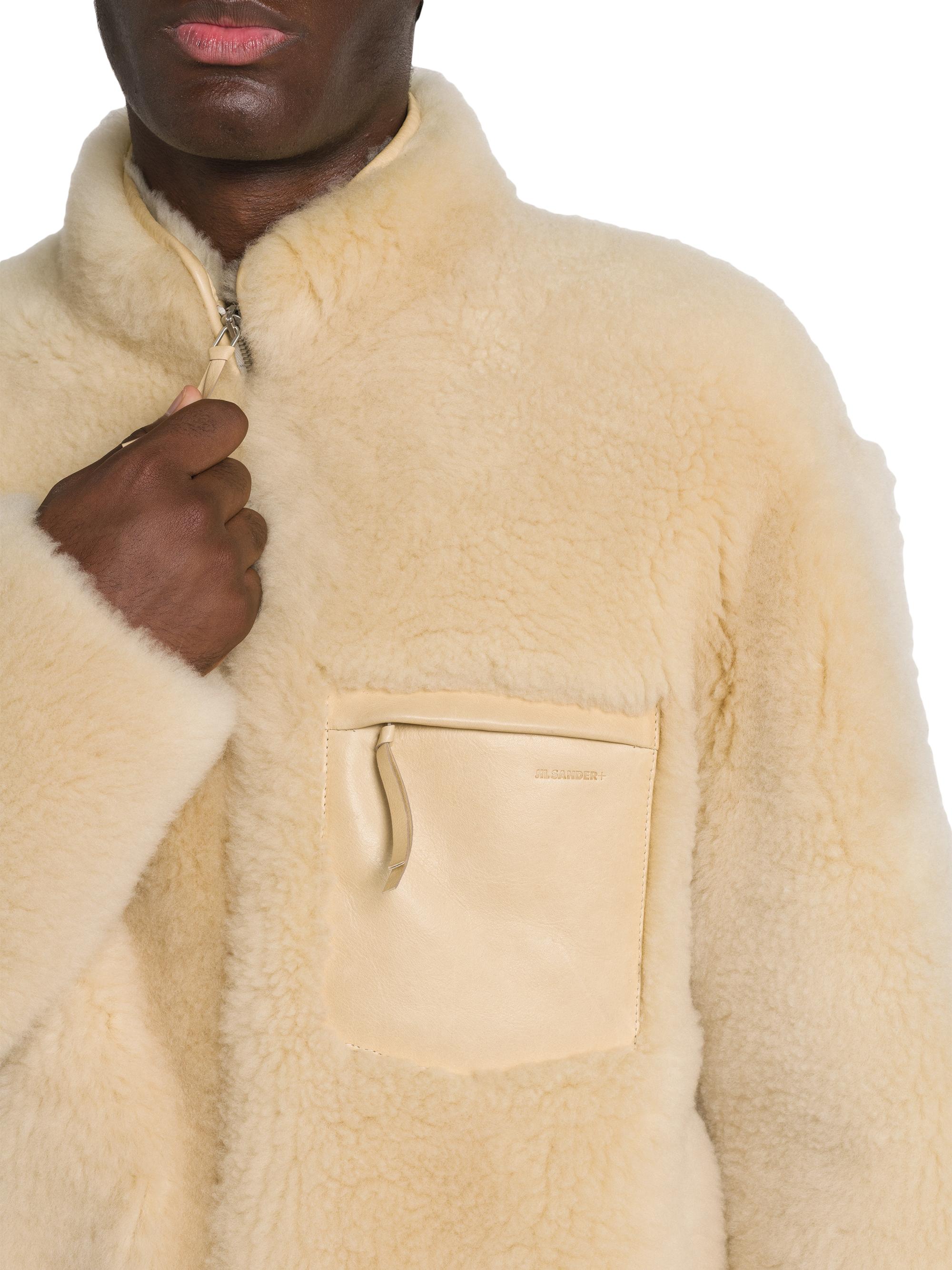Jil Sander Shearling Zip-Front Jacket | Saks Fifth Avenue