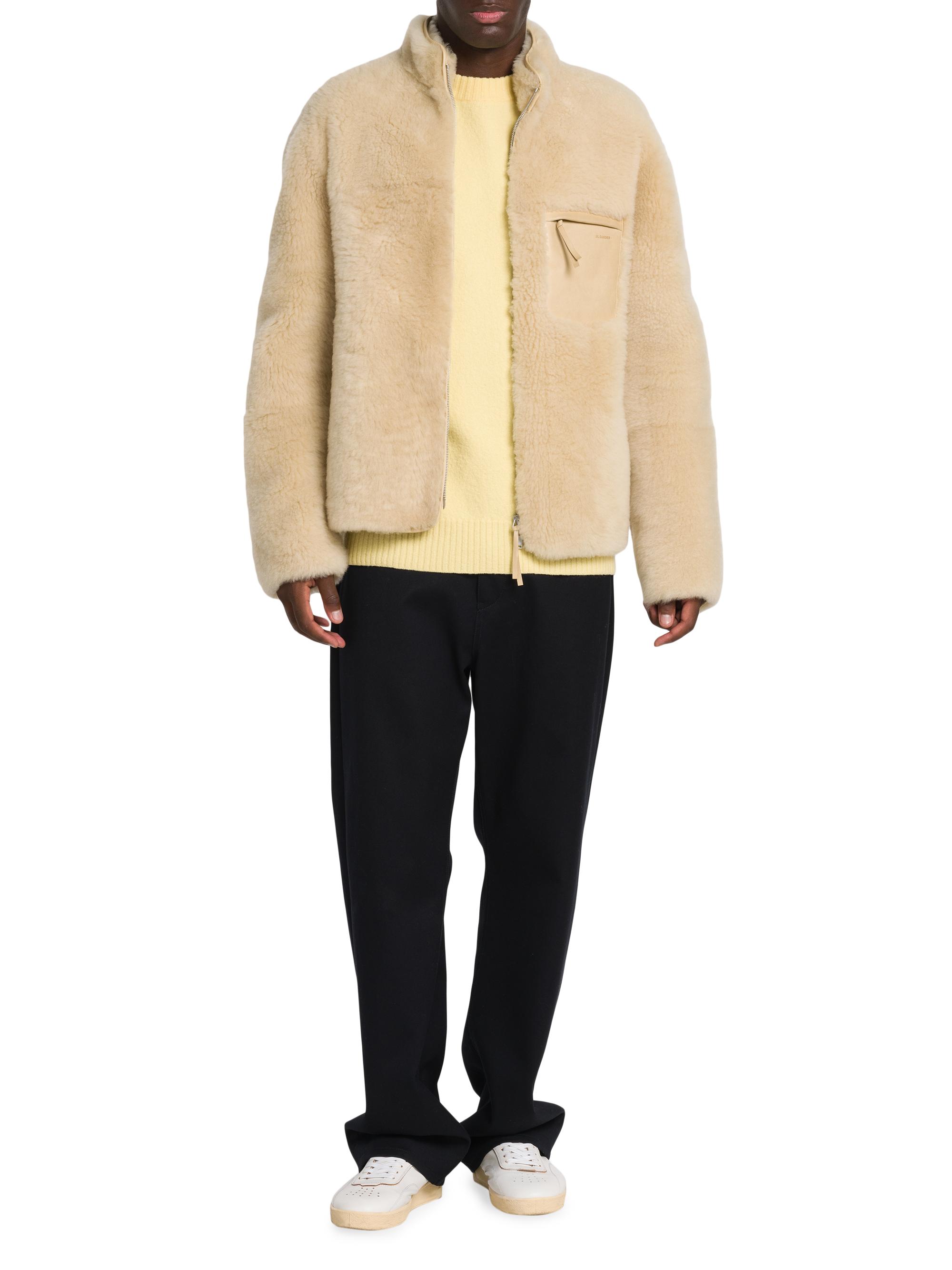 Jil Sander Shearling Zip-Front Jacket | Saks Fifth Avenue