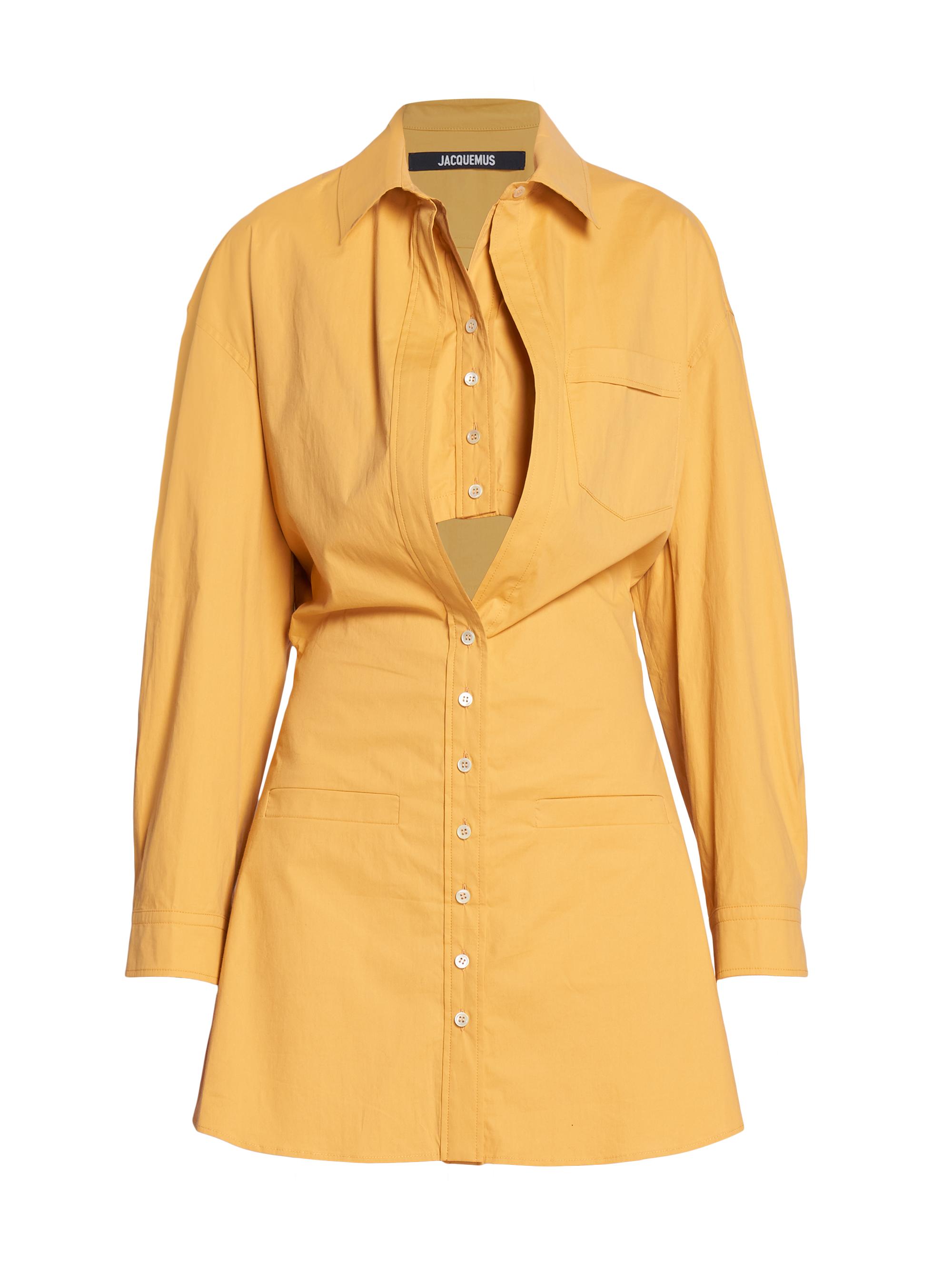 Jacquemus Women's Baunhila Layered Shirtdress - Yellow