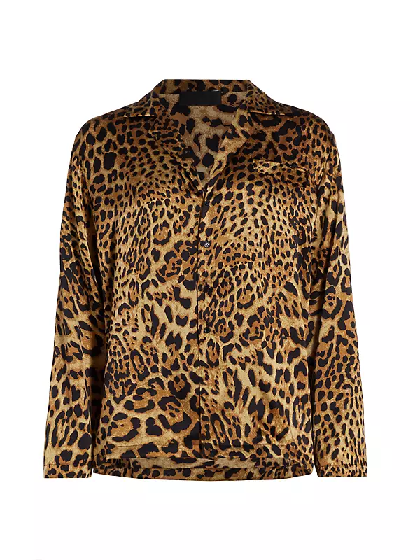Valentino Leopard Print Silk Scarf, $275, Off 5th