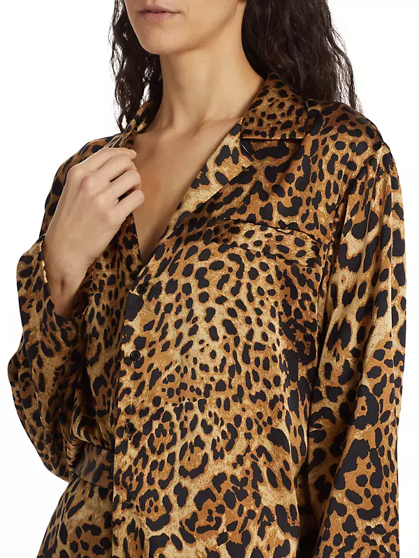 Valentino Leopard Print Silk Scarf, $275, Off 5th