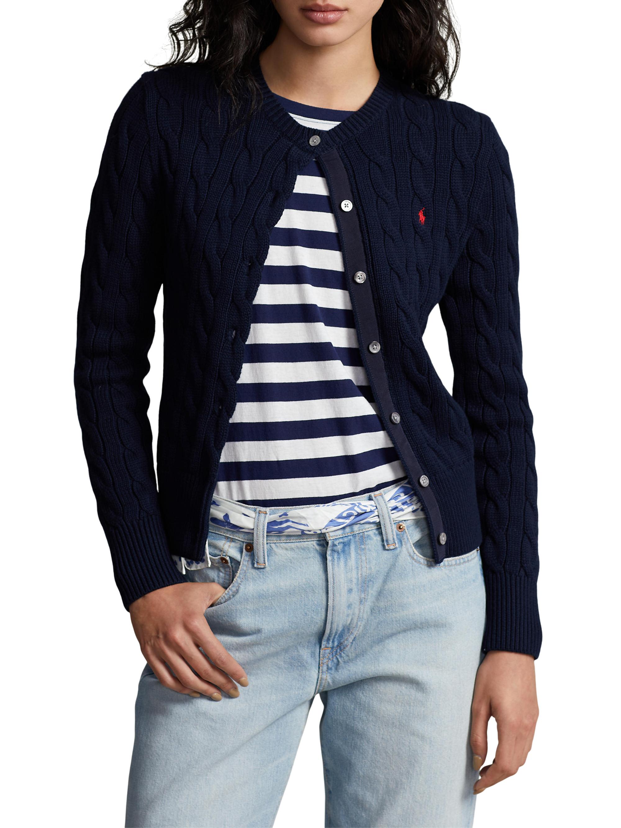 Polo Ralph Lauren Cable-Knit Cardigan | Saks Fifth Avenue