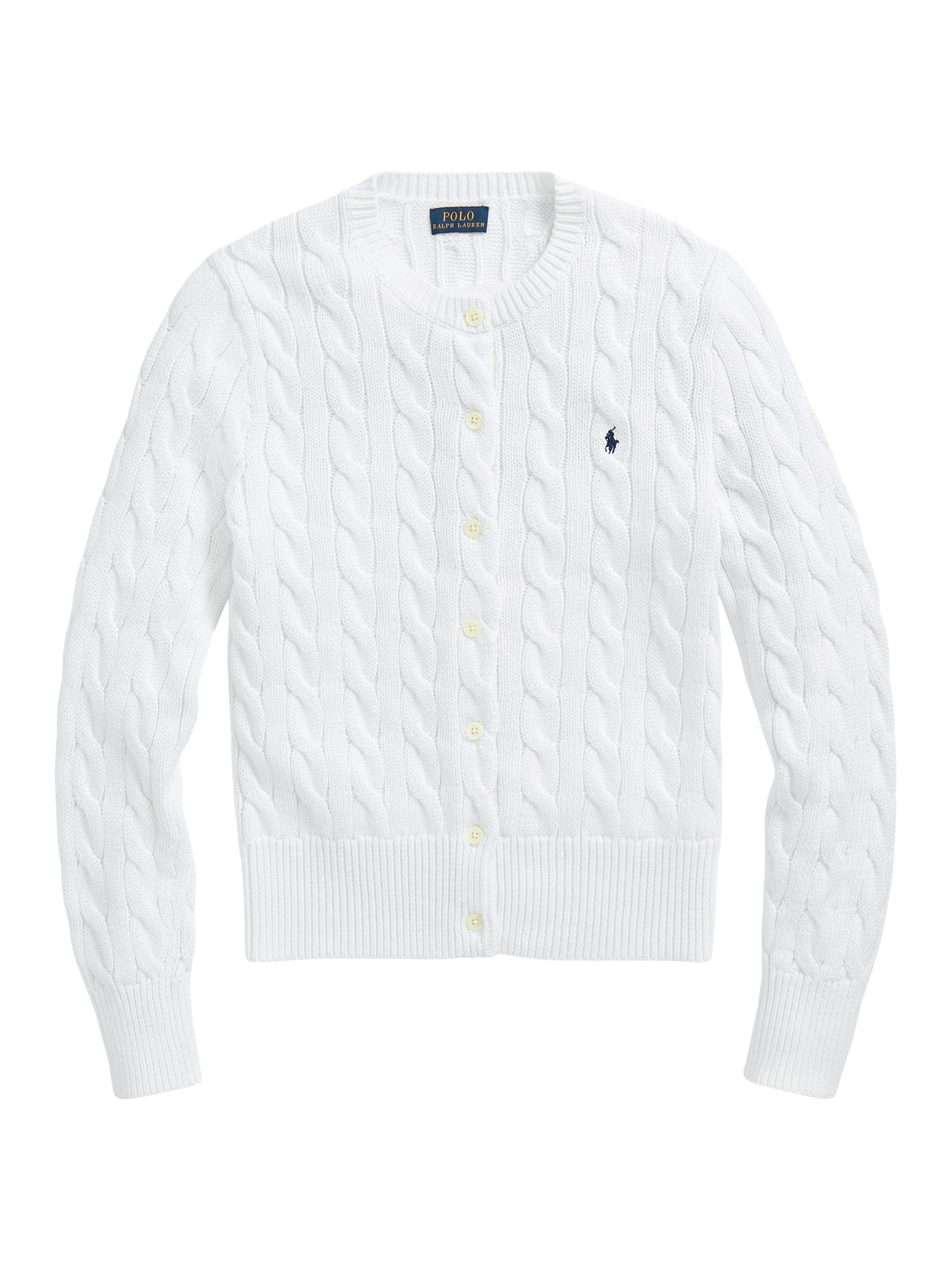 Polo Ralph Lauren Julianna Cable-Knit Pima Cotton Sweater | Saks