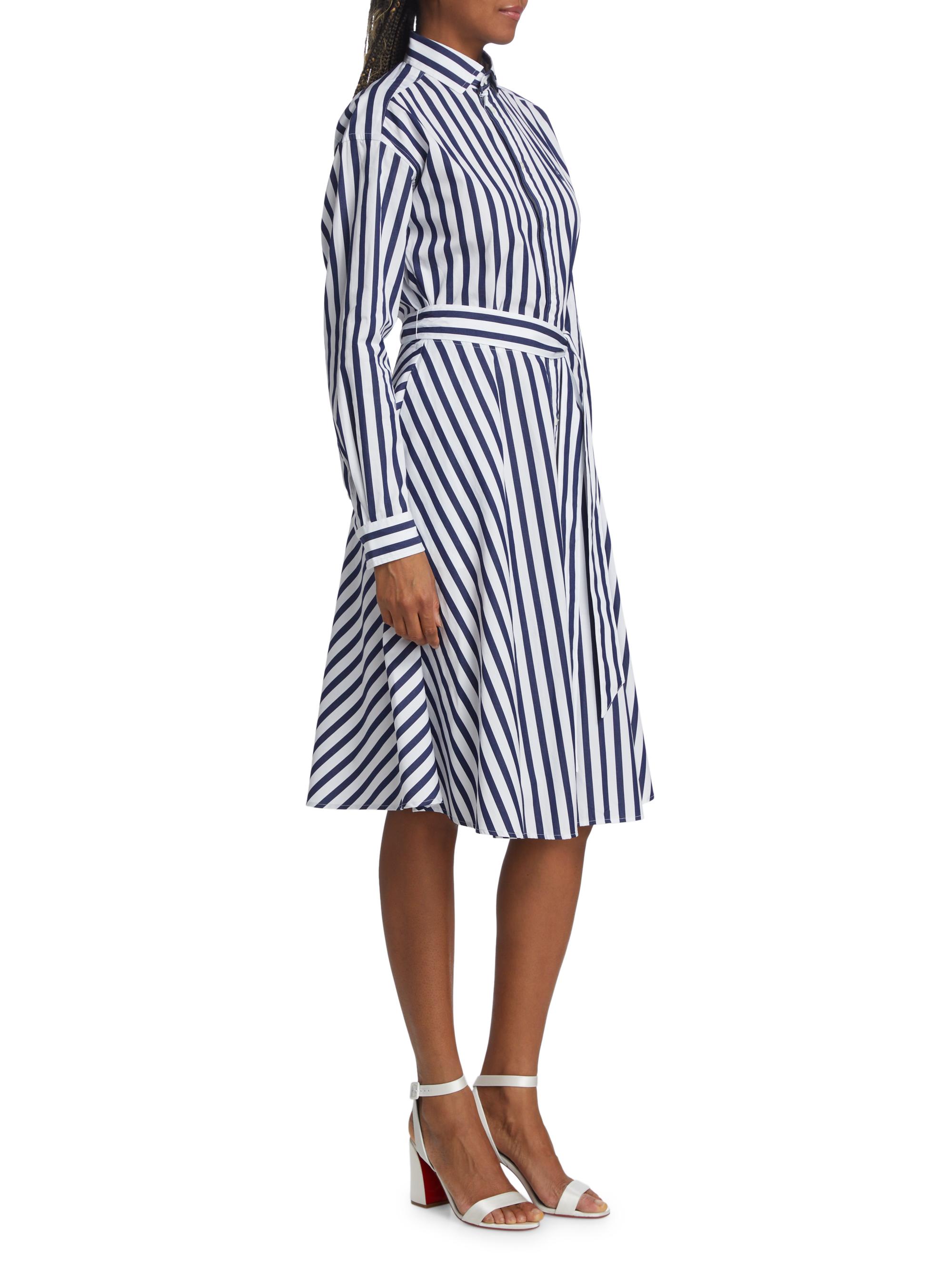 polo ralph lauren striped cotton shirt dress Striped Cotton Shirtdress Polo Ralph Lauren