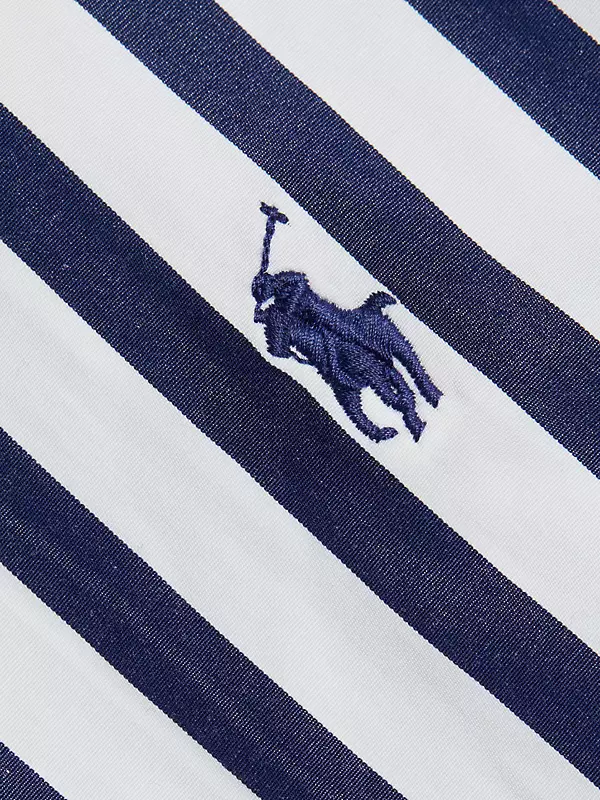Signature Chunky Stripes Hoodie - Luxury Blue