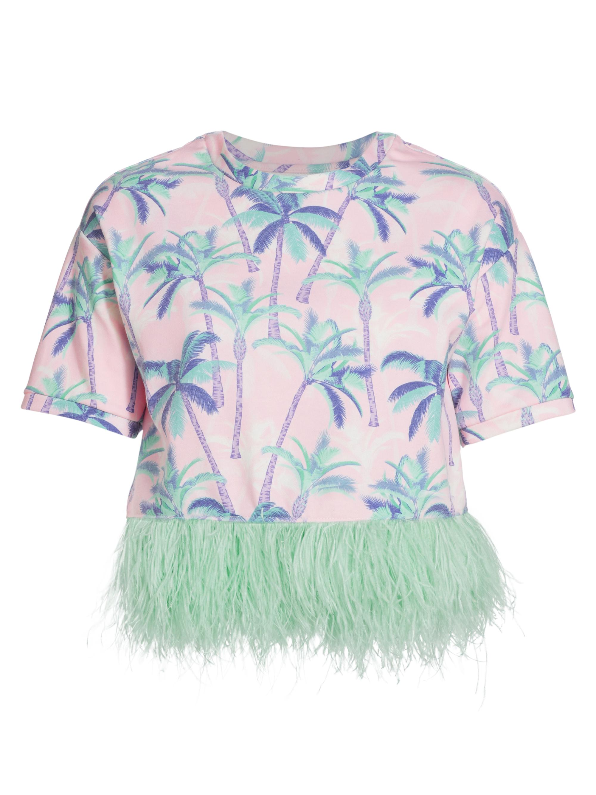 Le Superbe Women's Pastel House T-Shirt - Palms