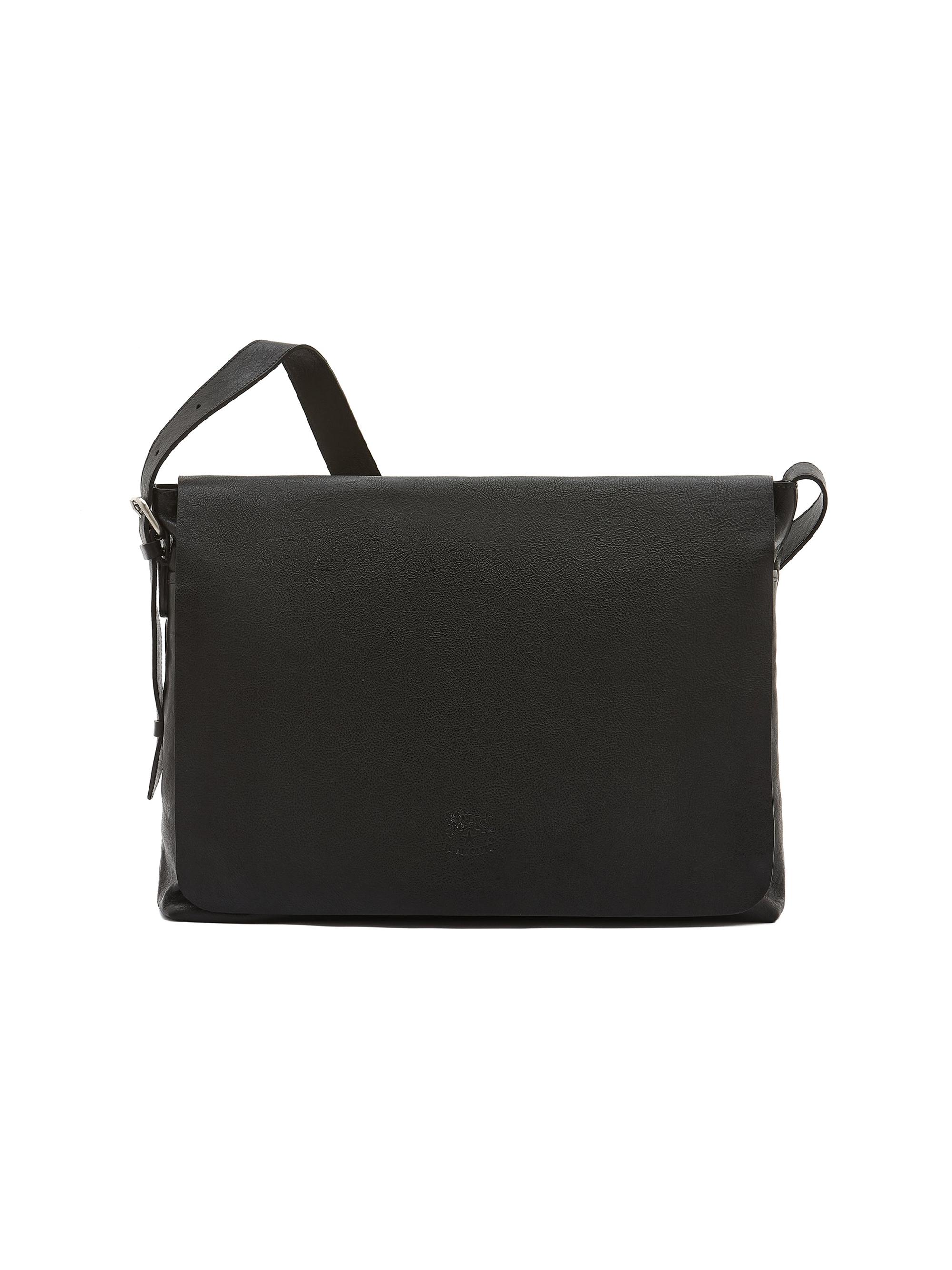 Il Bisonte Men's Brolio Leather Messenger Bag - Black