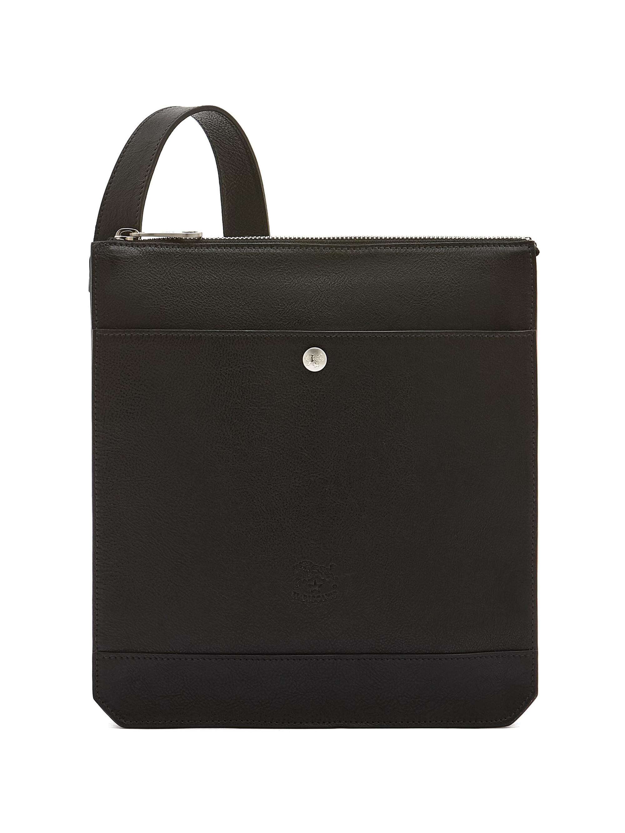 Il Bisonte Men's Meleto Leather Crossbody Bag - Black