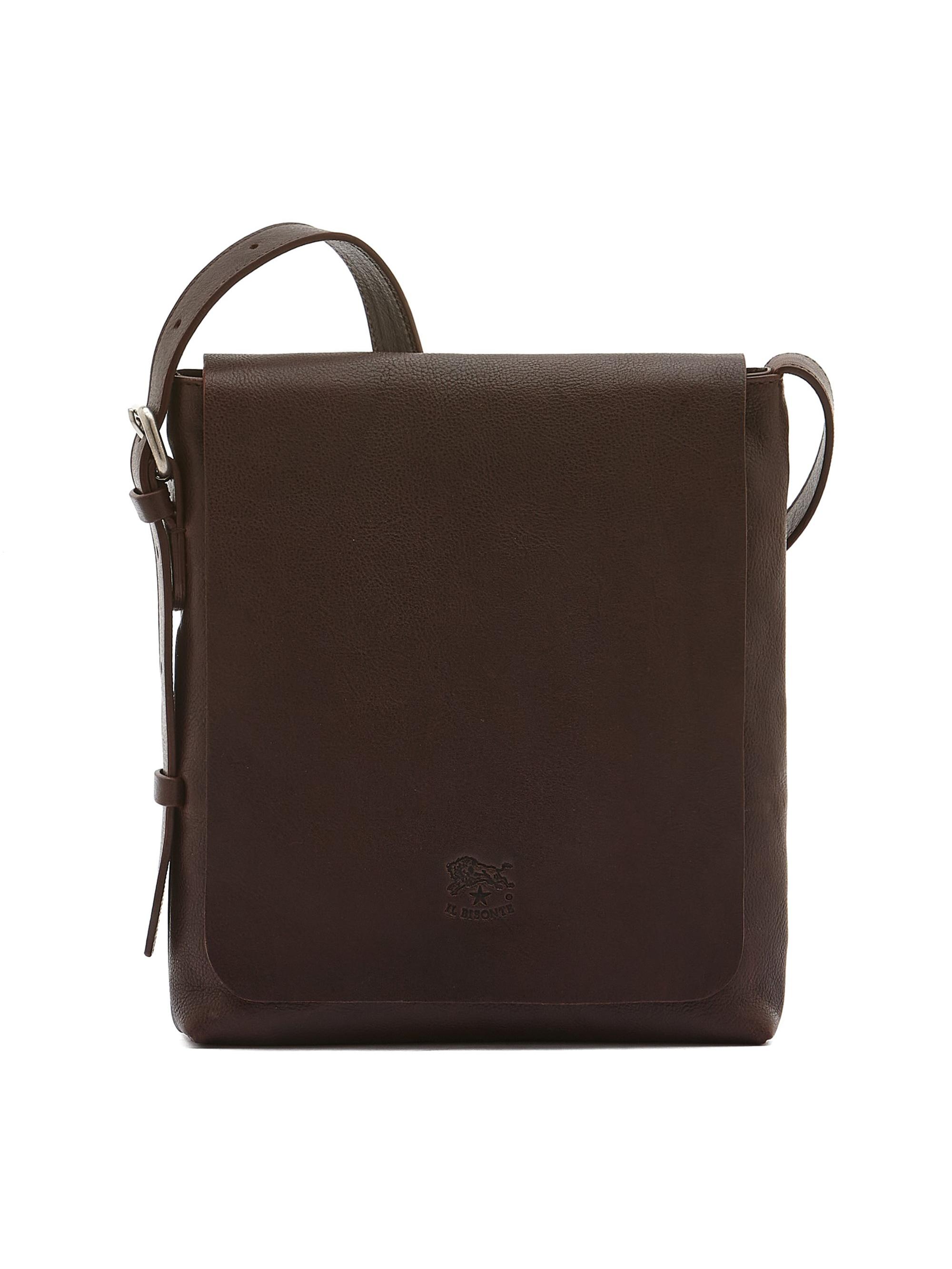 Il Bisonte Men's Brolio Leather Crossbody Bag - Coffee