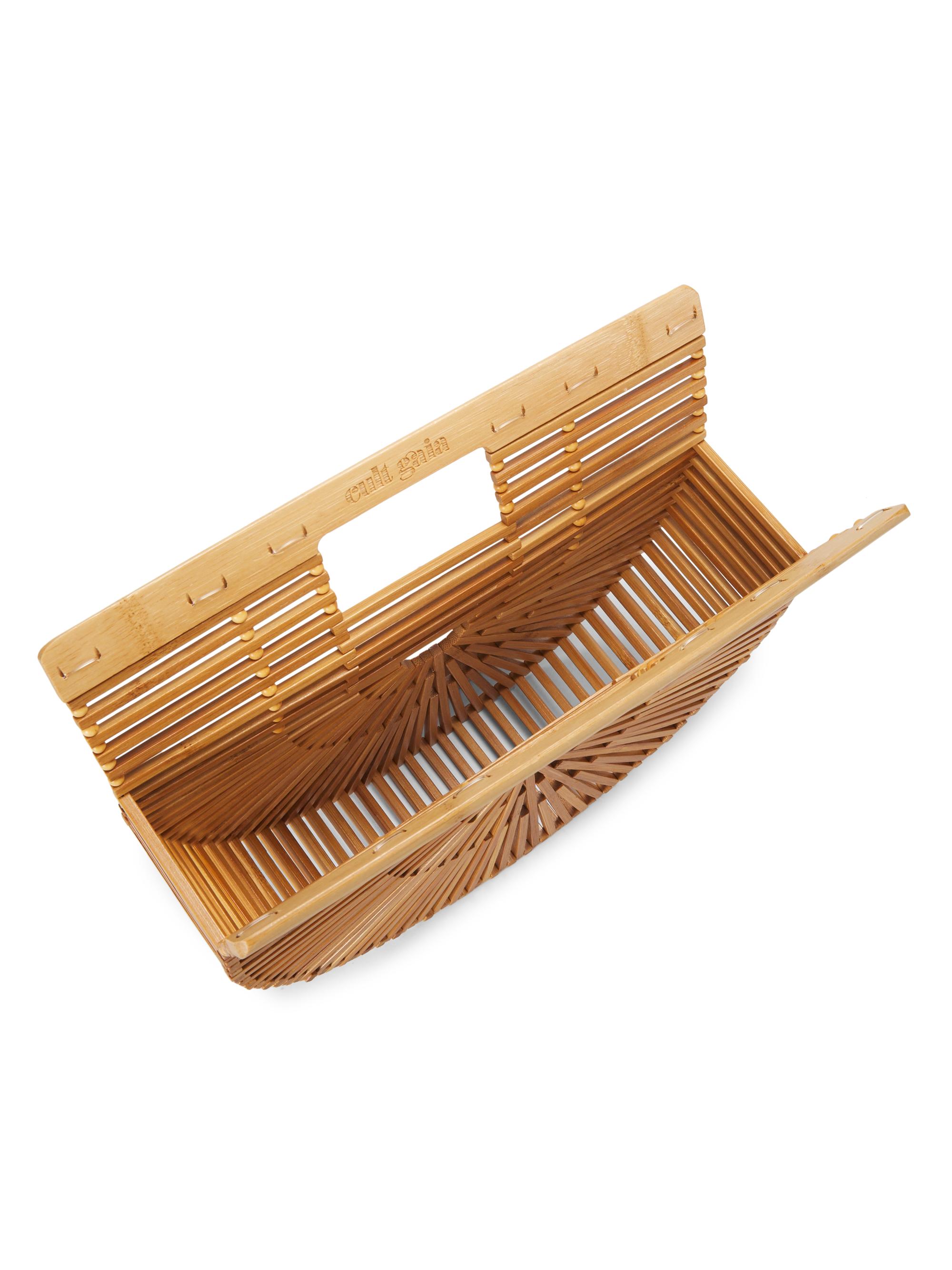 かごバッグ/ストローバッグ CULT GAIA  GAIA'S ARK-SMALL Cult Gaia - Ark Bag Small | Natural | All The Dresses