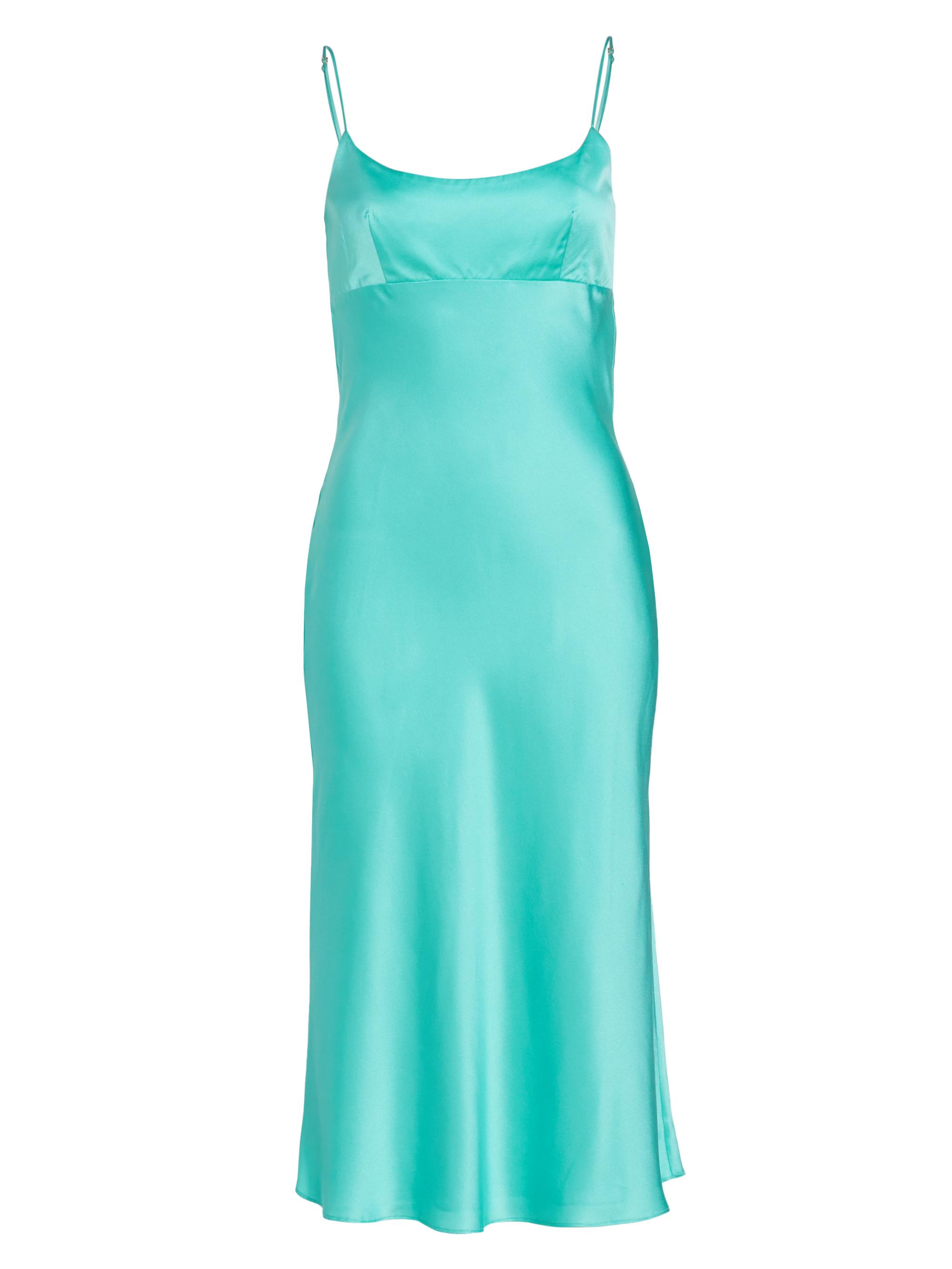 Amanda Uprichard Women's Breeze Silk Tie-Back Midi-Dress - Moana