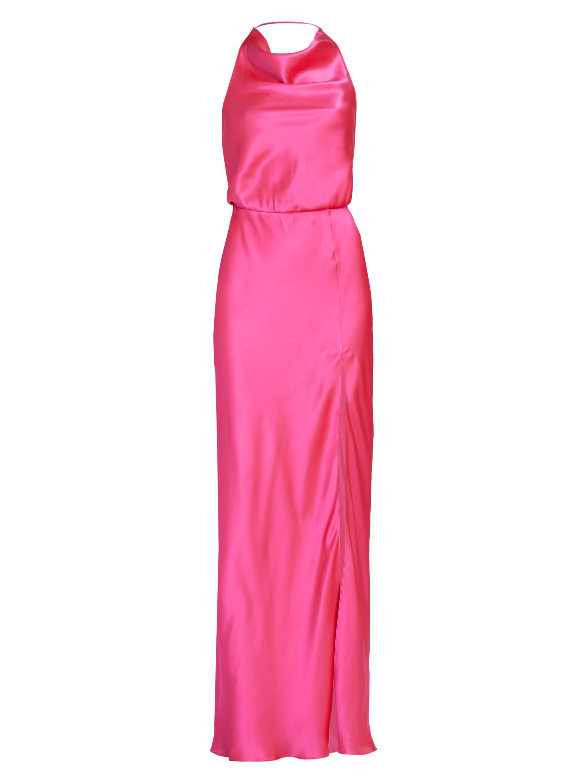 Amanda Uprichard Women's Aurela Silk Maxi Dress - Cerise