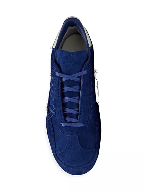 Louis Vuitton Blue/White Suede and Mesh Runaway Sneakers Size 37