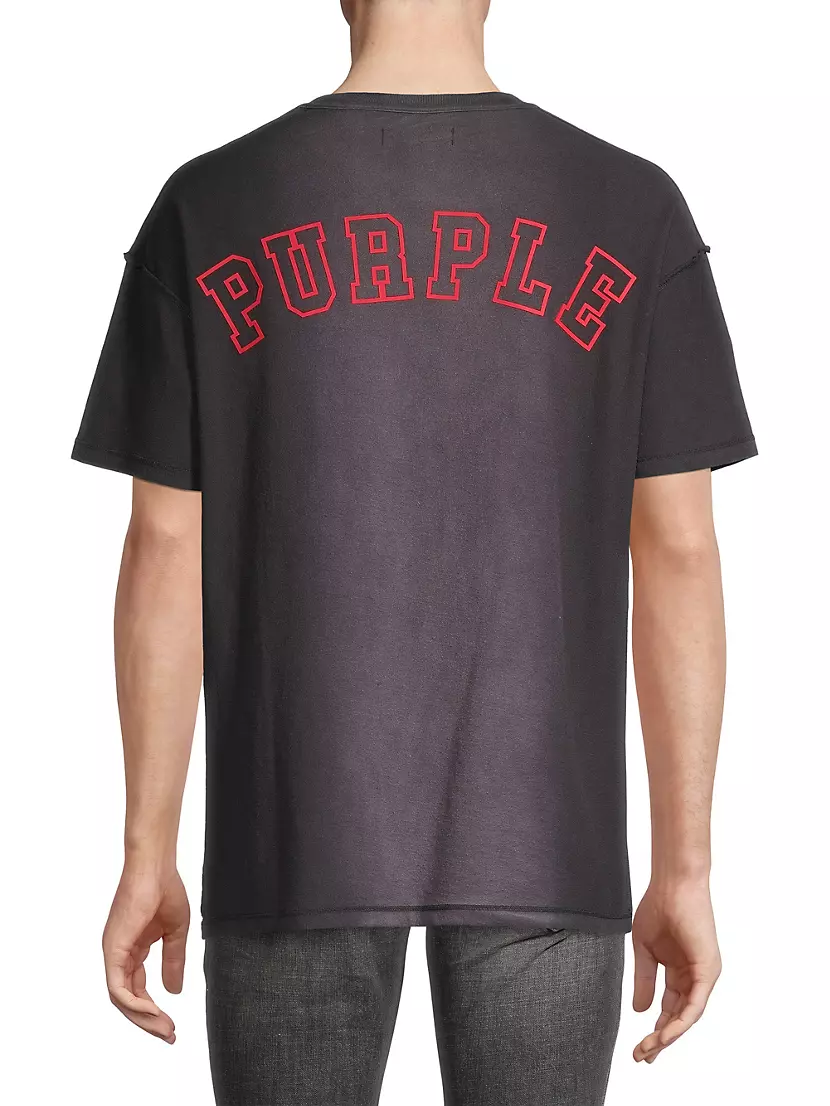 Shop Purple Brand Inside Out Cotton T-Shirt