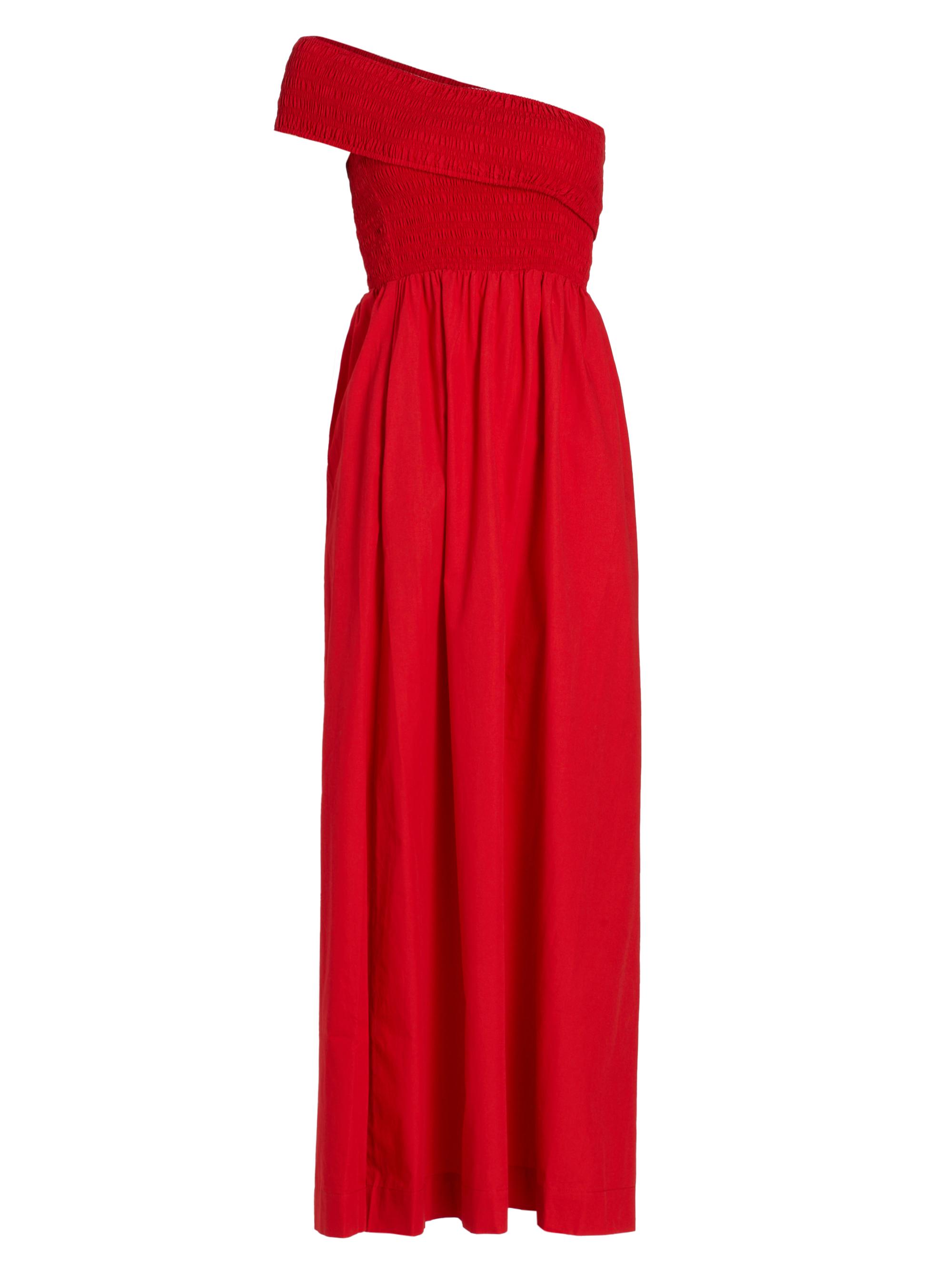 SWF Women's One-Shoulder Cotton Smocked Maxi Dress - Le Reve