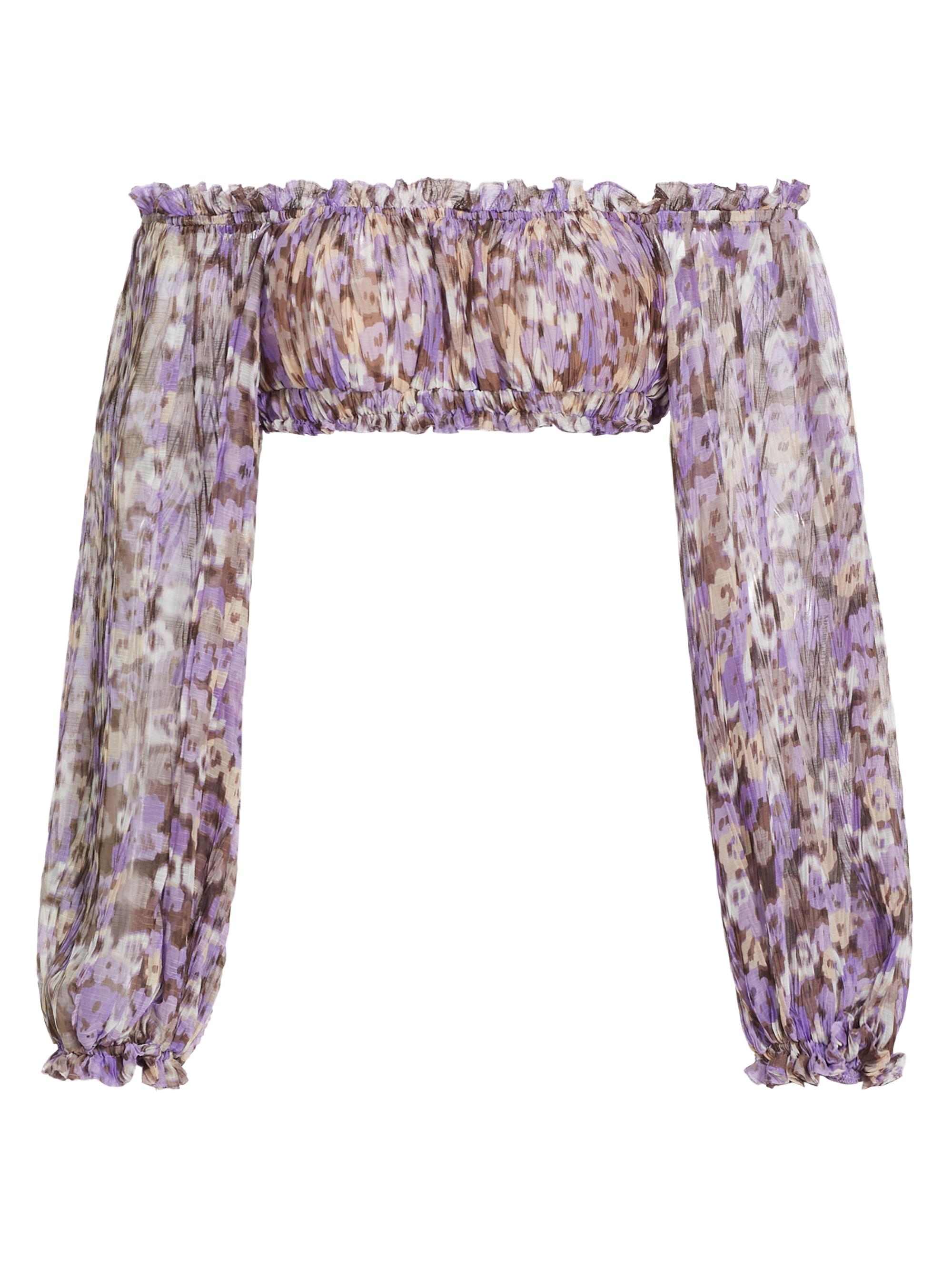 Sabina Musáyev Women's Kaelie Top - Lilac Print