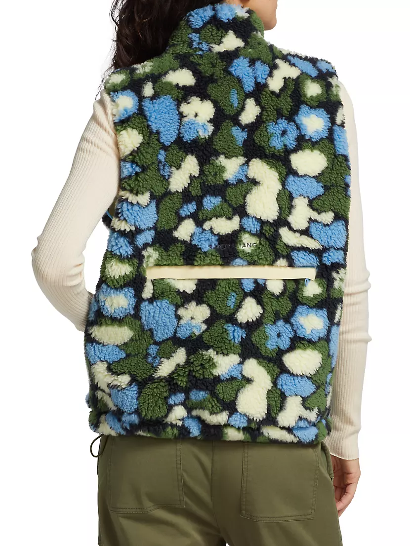 Sherpa Vest Sandy Saks | Shop Olive Liang Fifth Avenue Floral