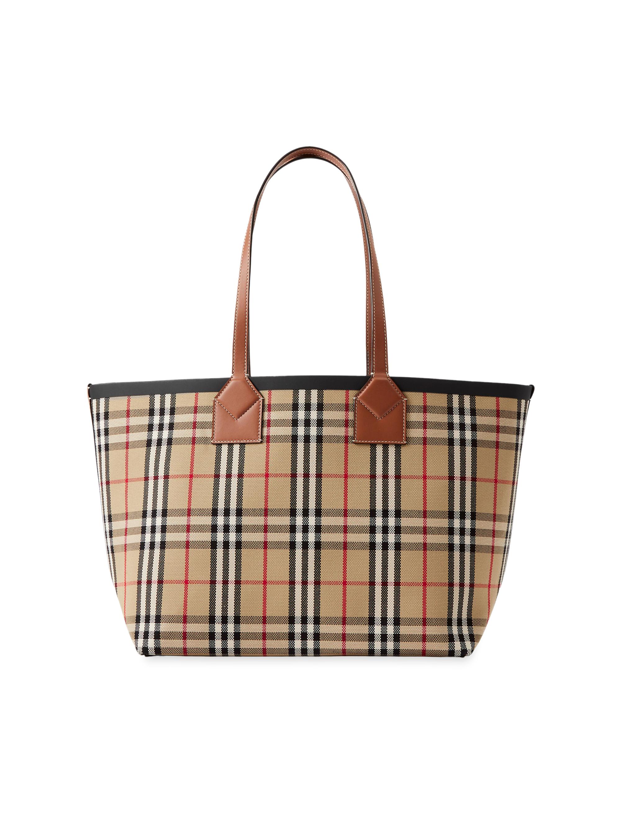 Burberry Medium London Check Tote Bag | Saks Fifth Avenue