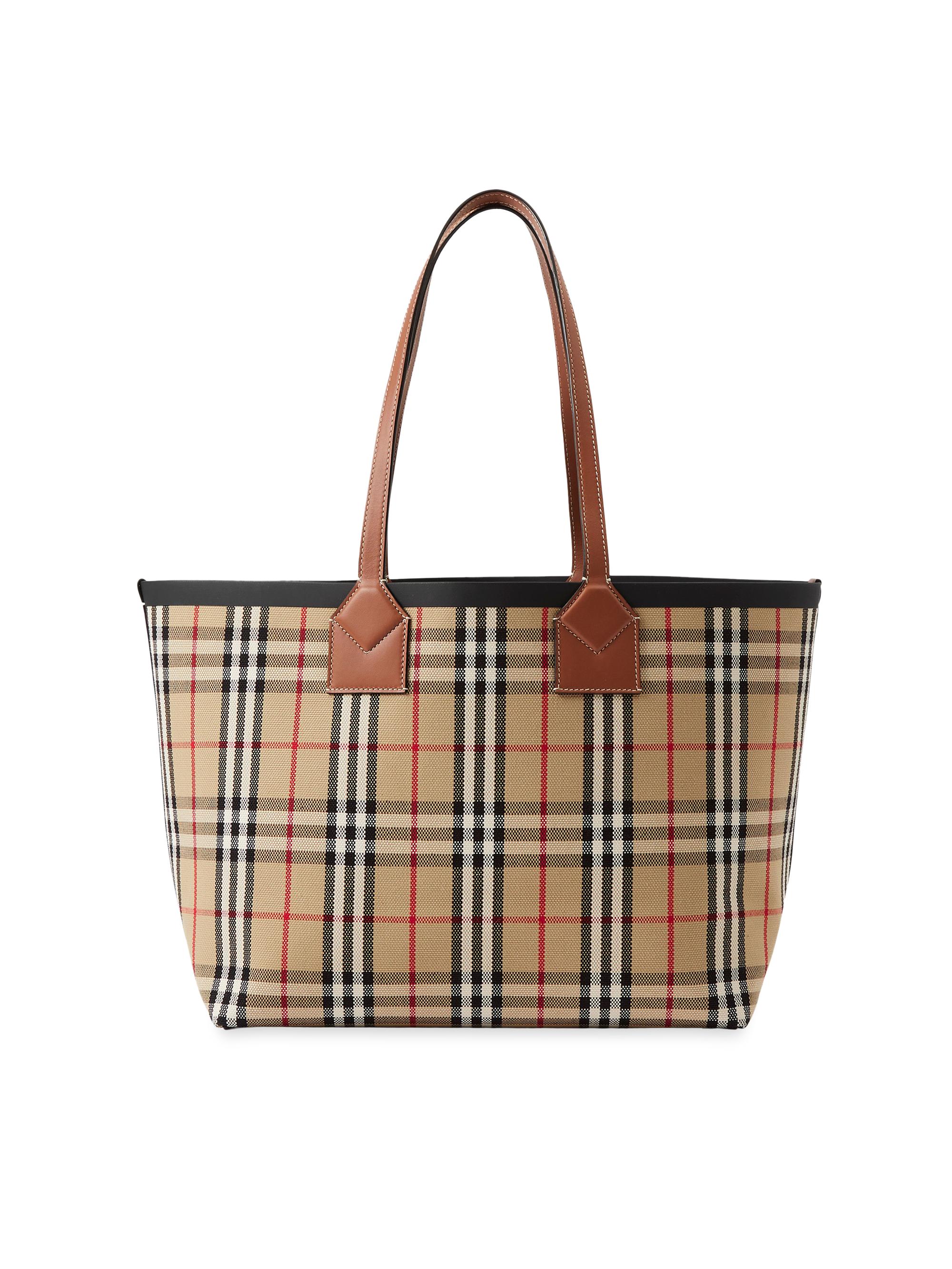 Burberry Medium London Check Tote Bag Saks Fifth Avenue