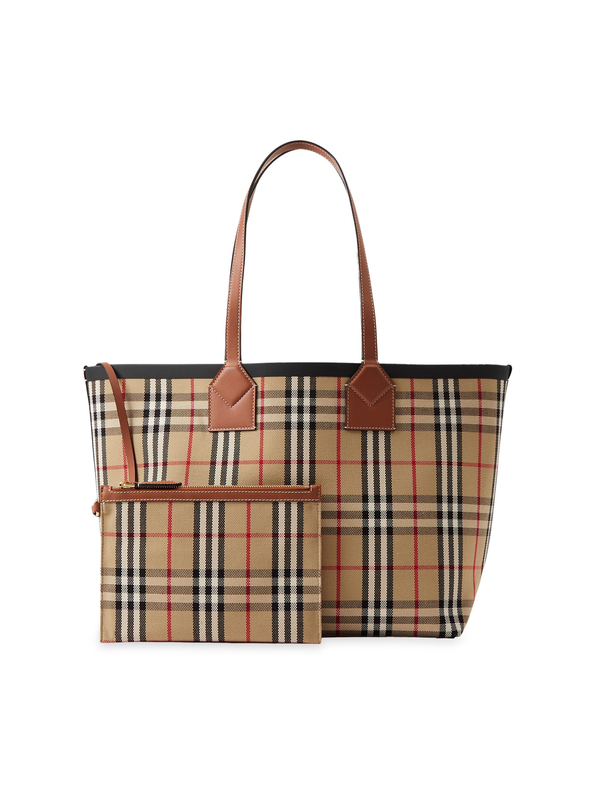 Burberry Medium London Check Tote Bag | Saks Fifth Avenue