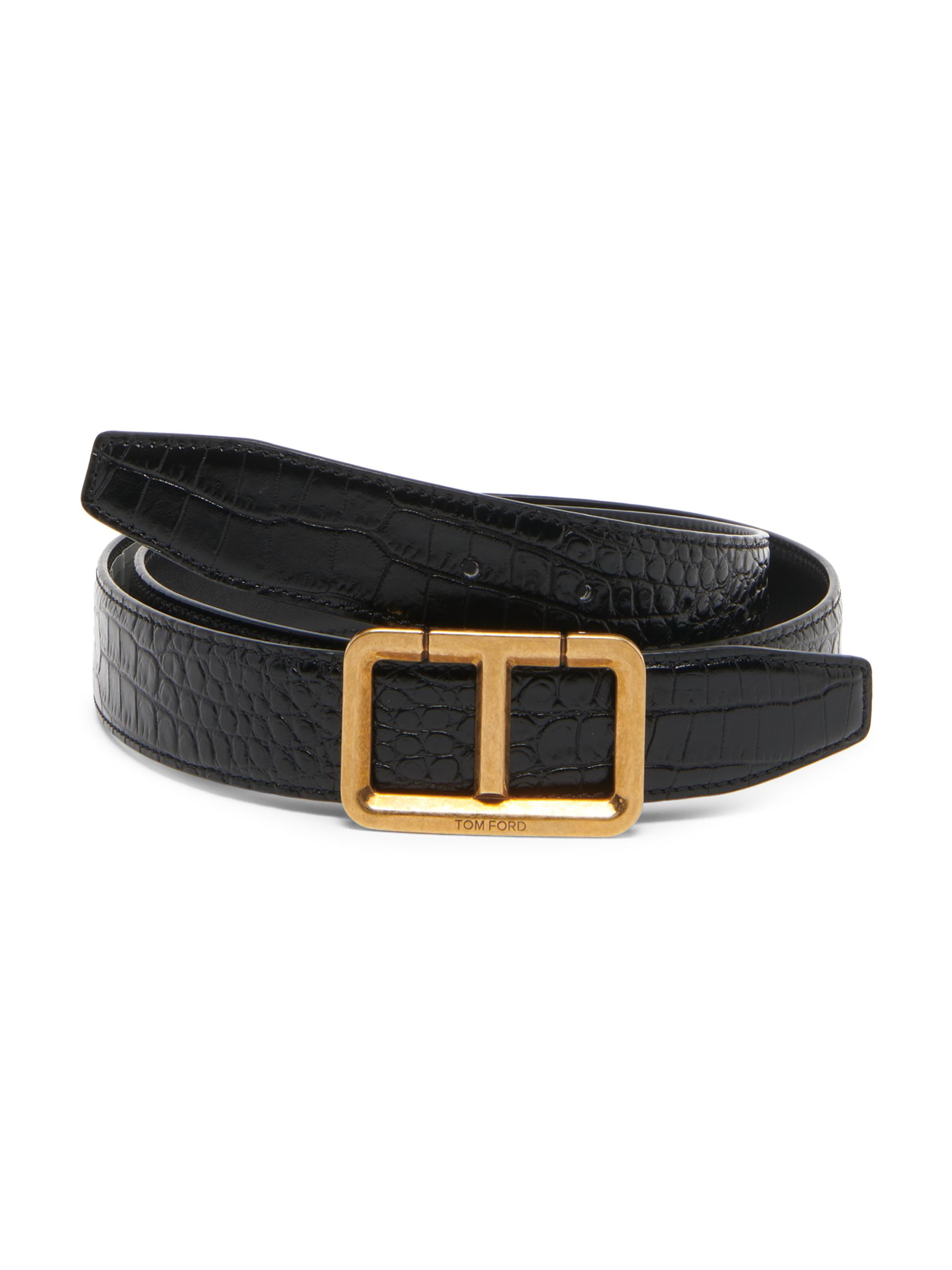 TOM FORD T Buckle Belt | Saks Fifth Avenue display picture 1