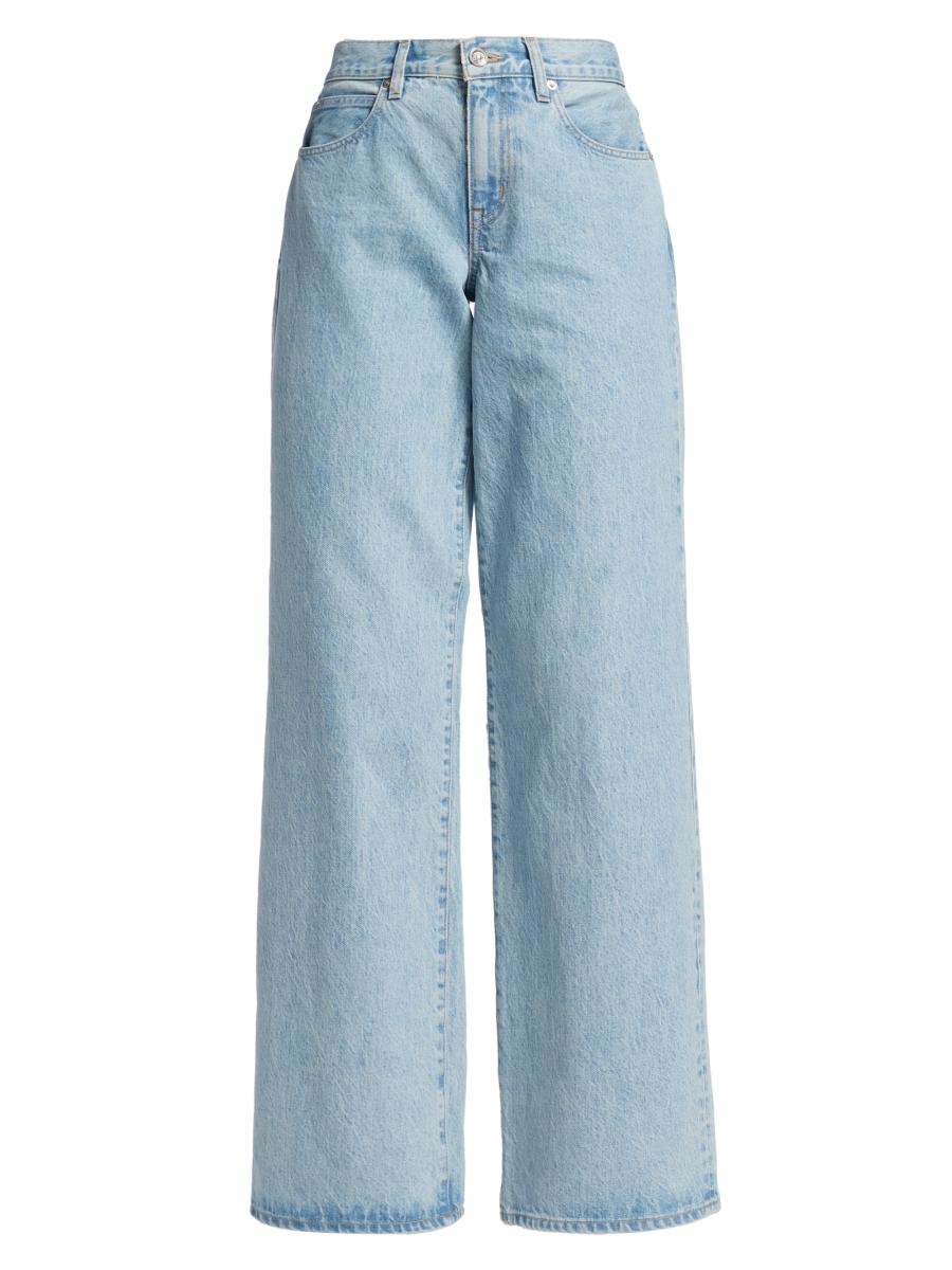 SLVRLAKE Mica Mid-Rise Rigid Wide-Leg Jeans | Saks Fifth Avenue