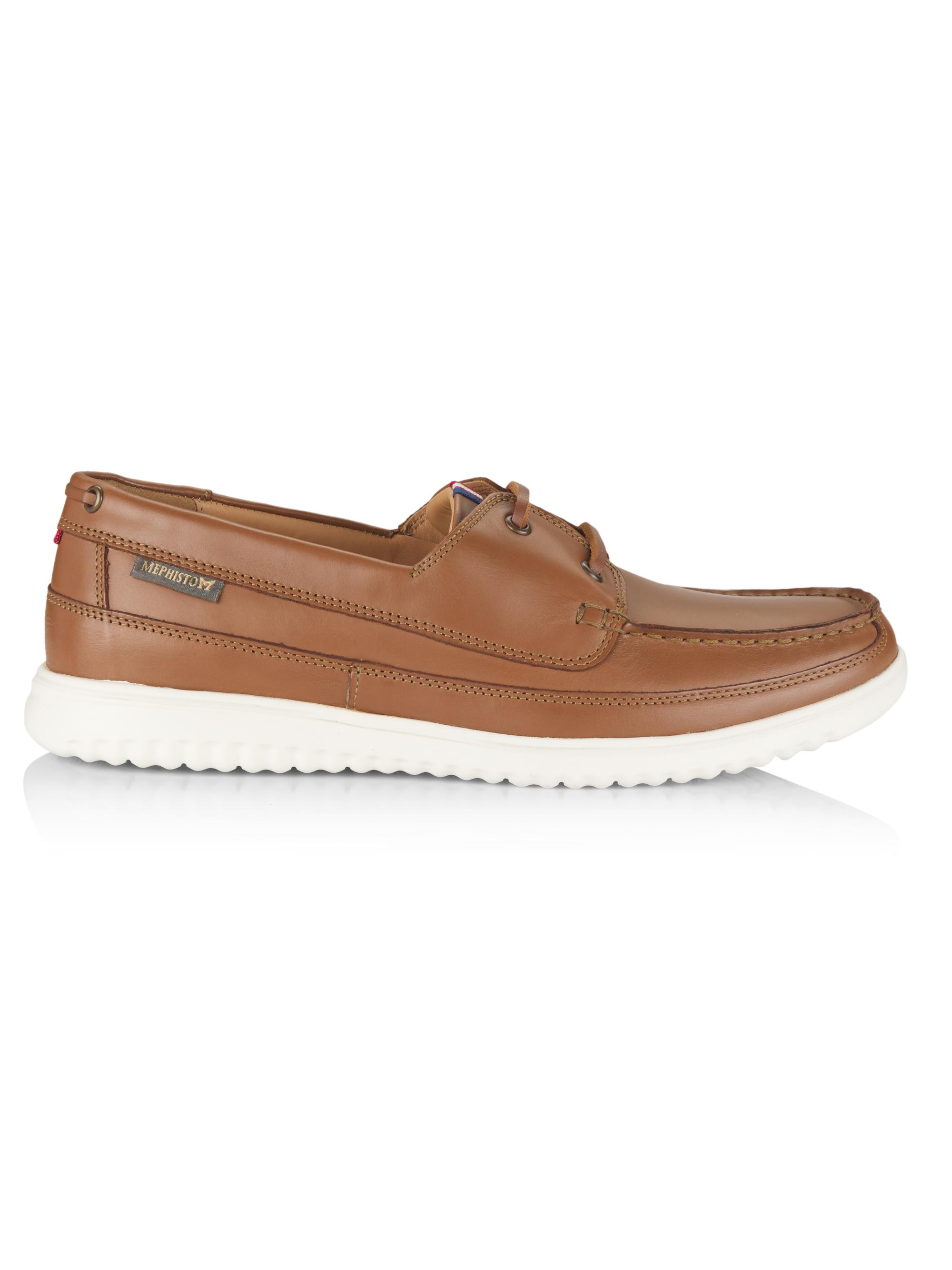 Mephisto Men's Trevis Leather Boat Shoes - Hazelnut
