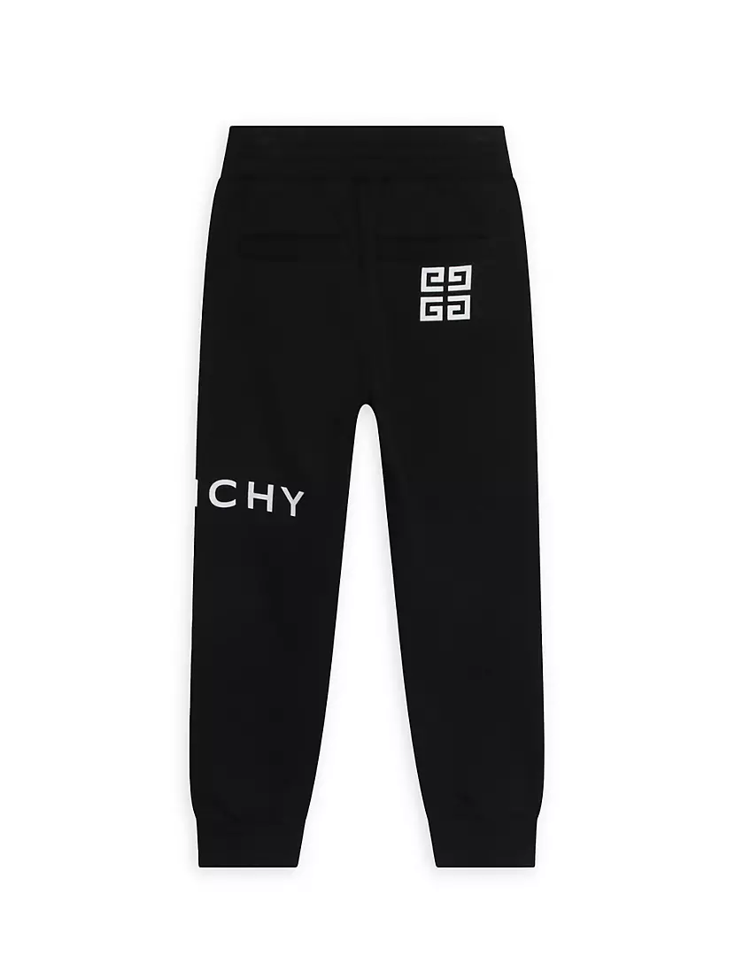 GIVENCHY - COTTON FLEECE JOGGING PANTS WITH EMBROIDERED LOGO
