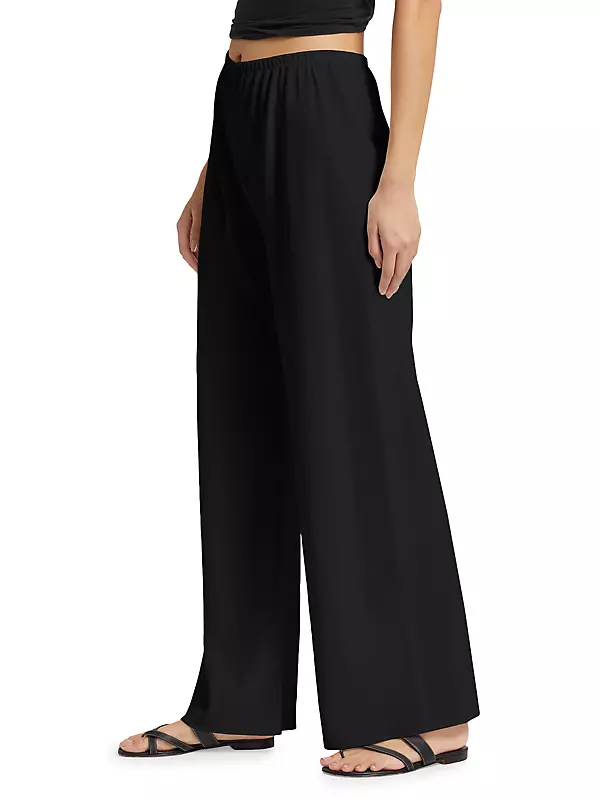 Shop The Row Gala Crepe Wide-Leg Pants | Saks Fifth Avenue Shop The Row Gala Crepe Wide-Leg Pants | Saks Fifth Avenue
