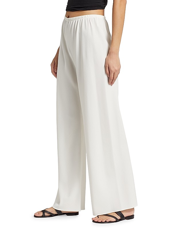 Shop The Row Gala Crepe Wide-Leg Pants | Saks Fifth Avenue Shop The Row Gala Crepe Wide-Leg Pants | Saks Fifth Avenue