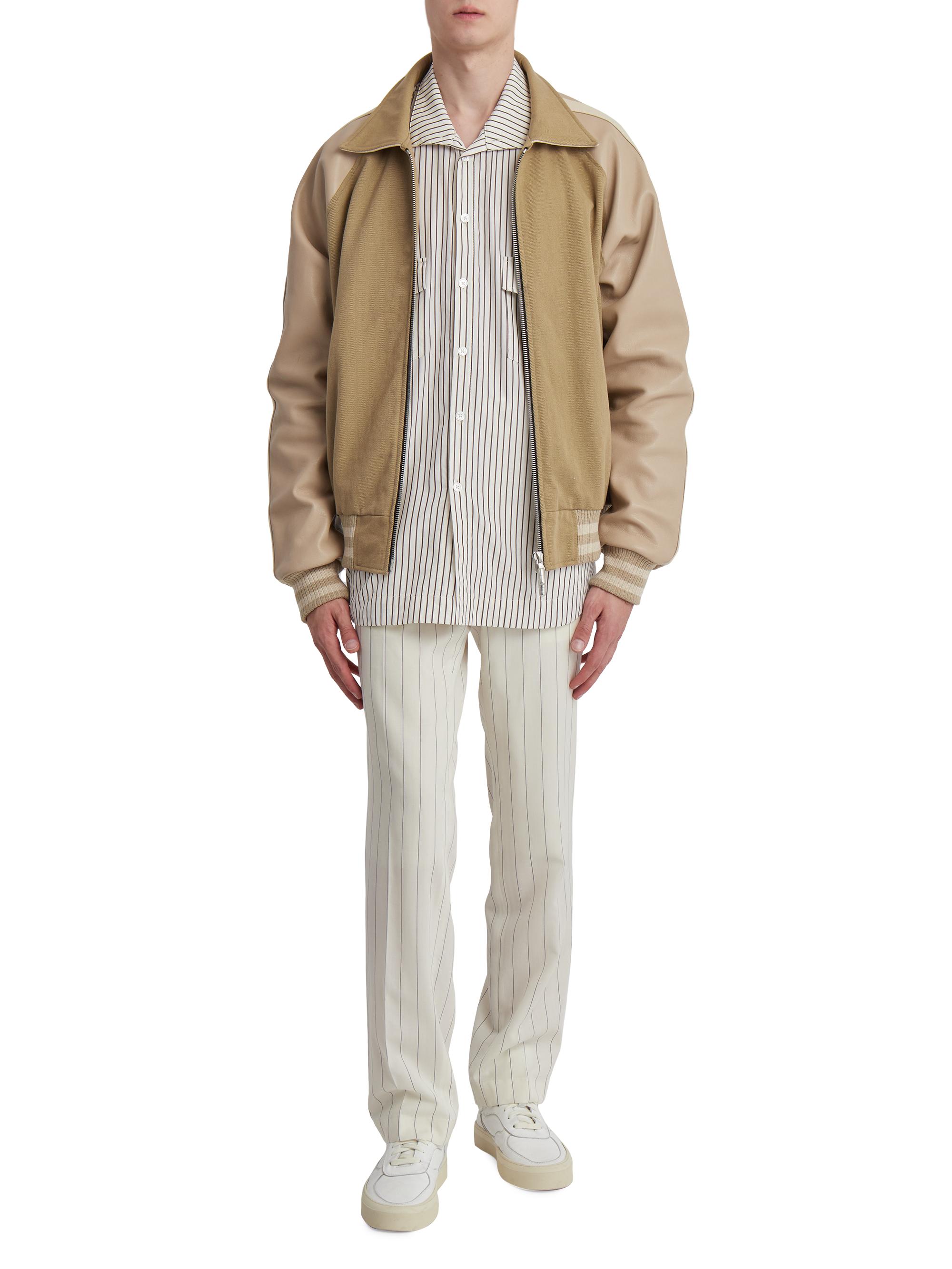 Rhude Rhude Boys Twill & Leather Bomber Jacket | Saks Fifth Avenue