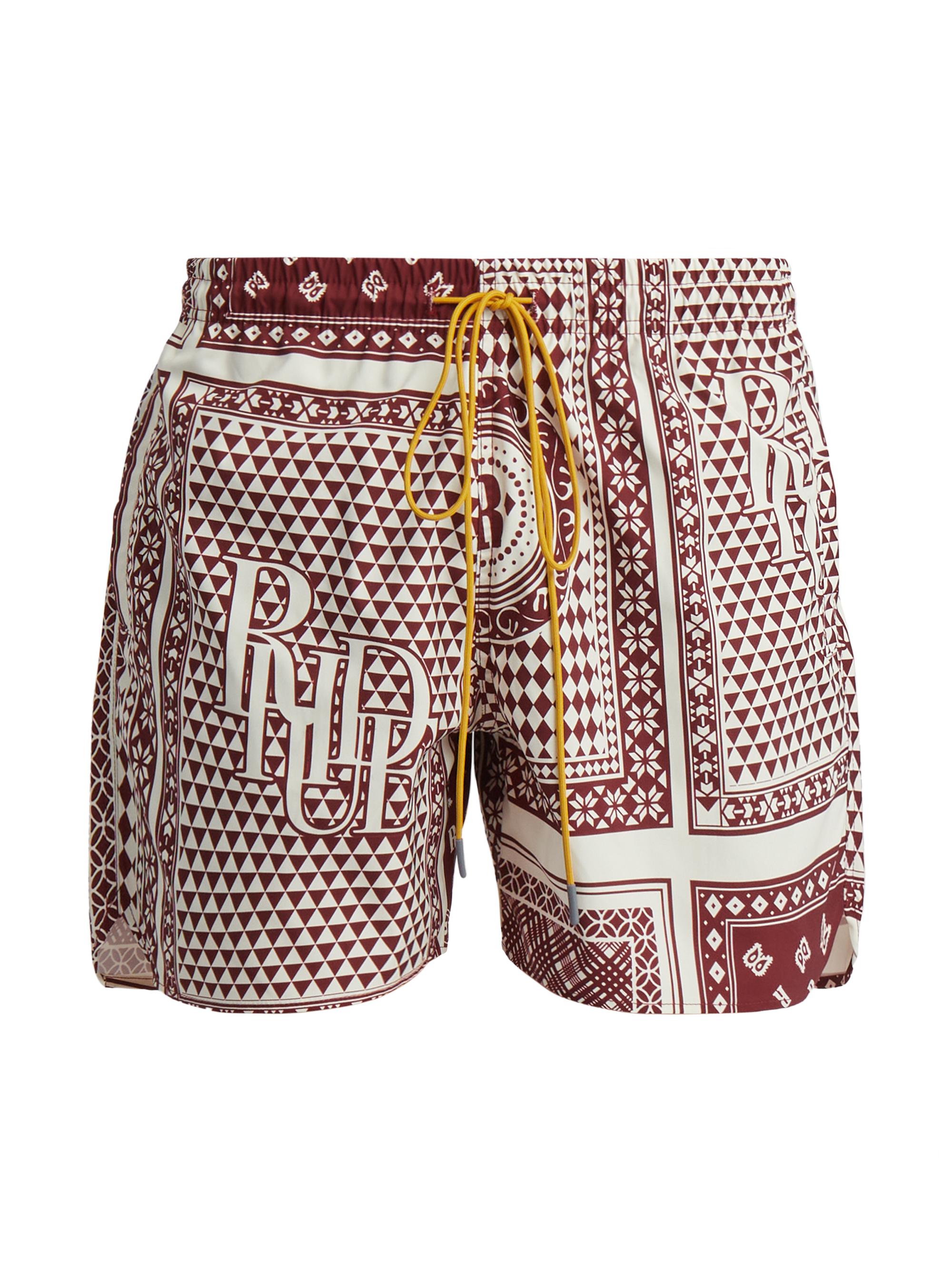Rhude Card-Print Swim Shorts | Saks Fifth Avenue