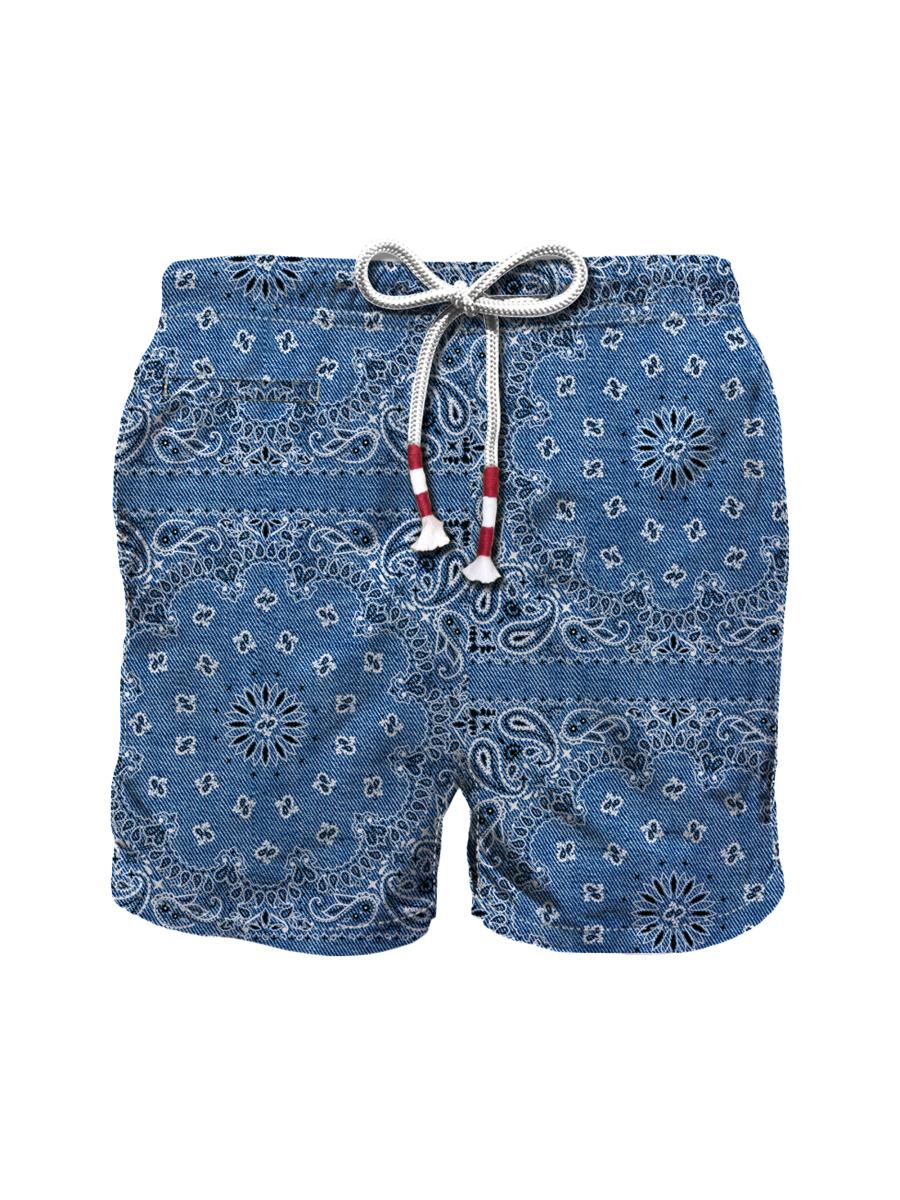 Buy Blue Saint Michael Saint Shorts | SAINT Mxxxxxx