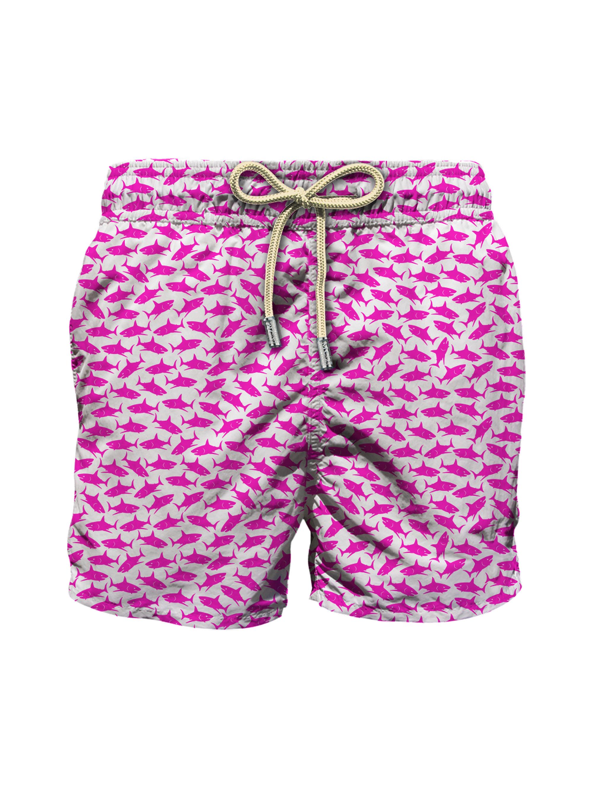 MC2 Saint Barth Men's Balika Ultralight Swim Shorts - Pink White