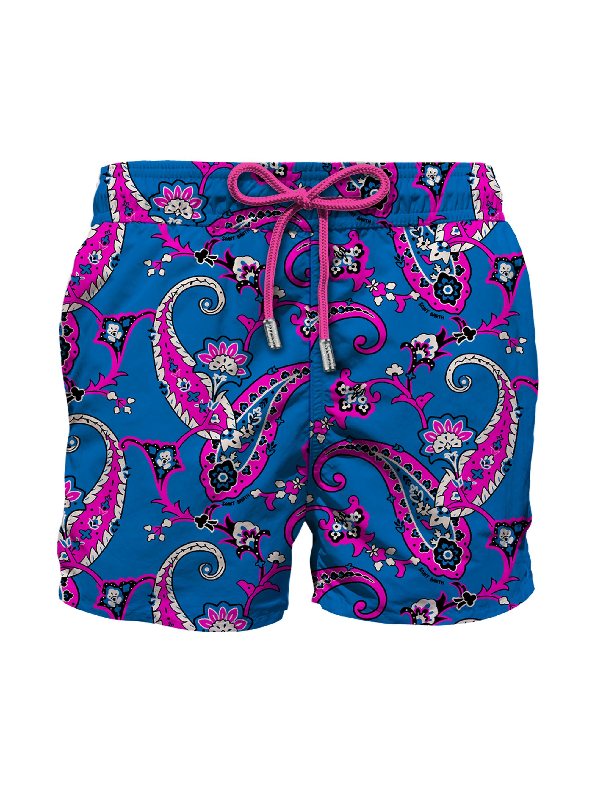 MC2 Saint Barth Men's Indie Vibe Ultralight Swim Shorts - Blue Pink