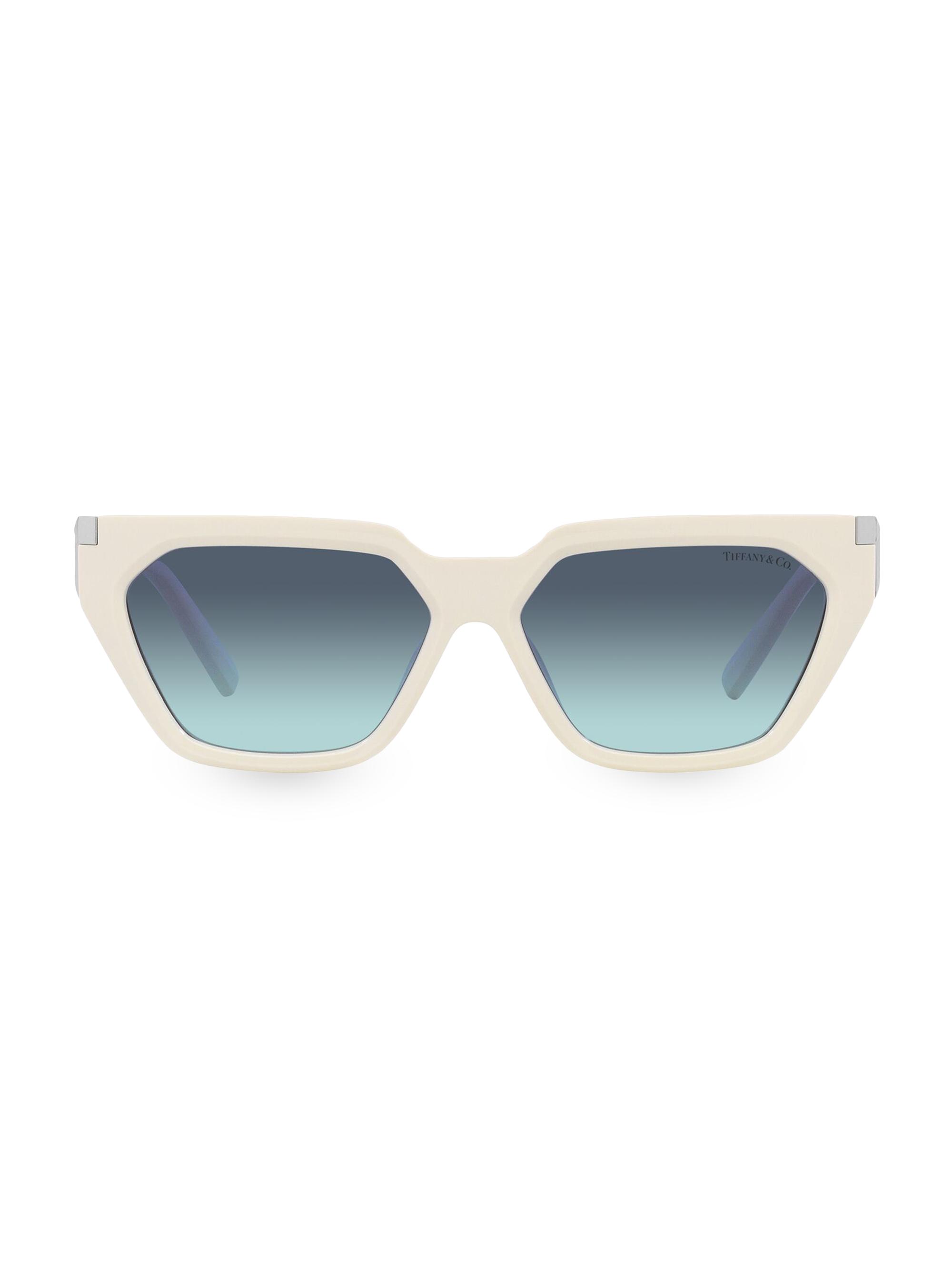 Tiffany & Co. Women's 56MM Cat-Eye Sunglasses - Milk