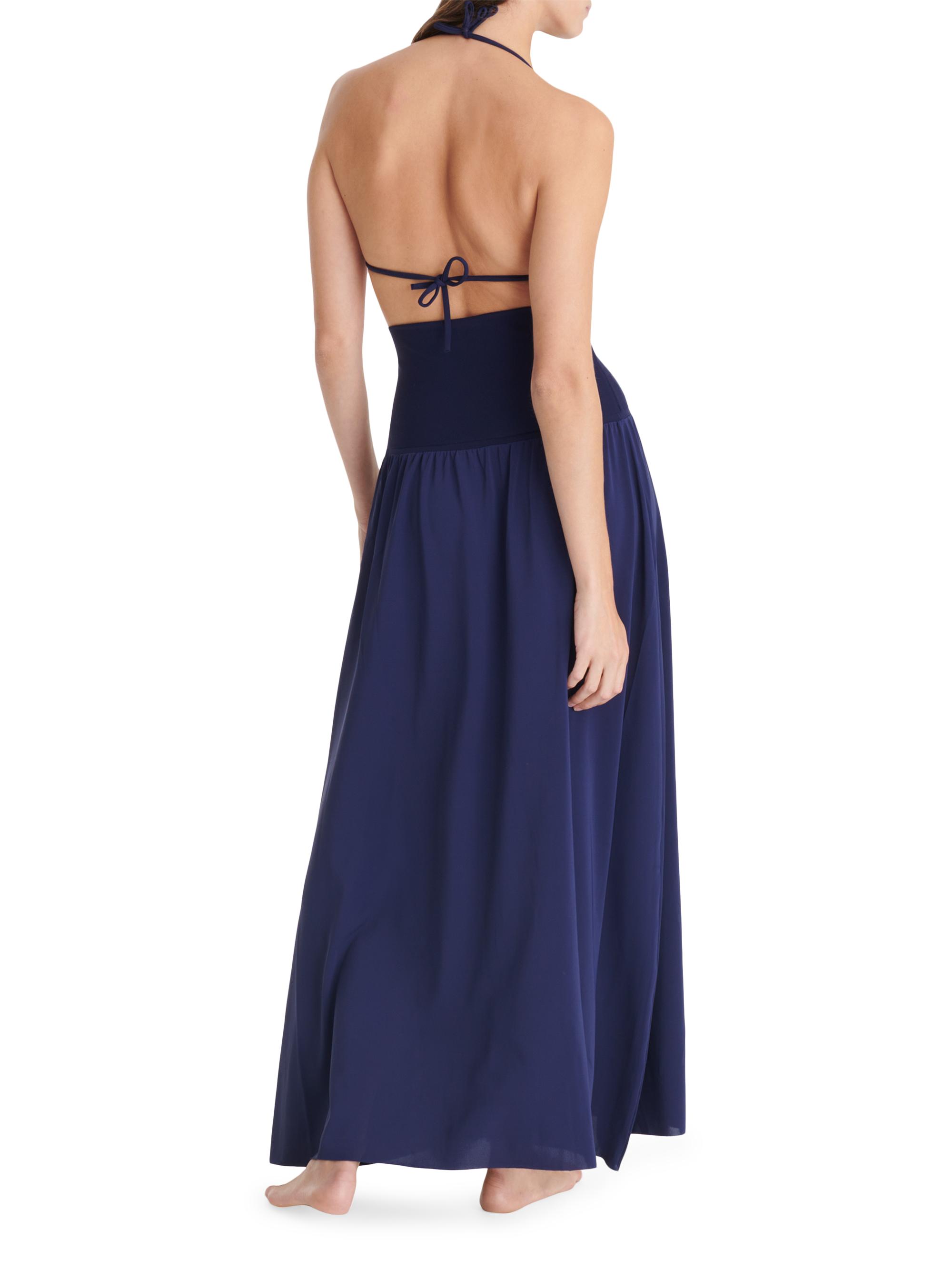 jersey backless maxi dress Glitter-Jersey Backless Long Prom Dress BZ019 Black / 0 main image 0