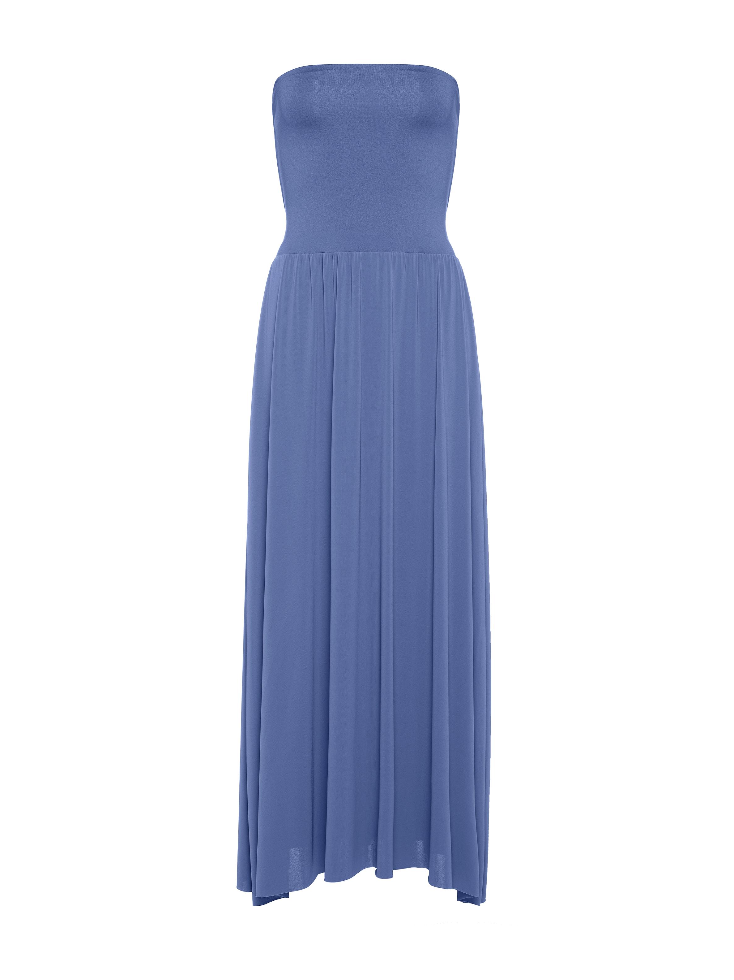 strapless open back dress Luxurie Strapless Mini Dress Purple main image 0