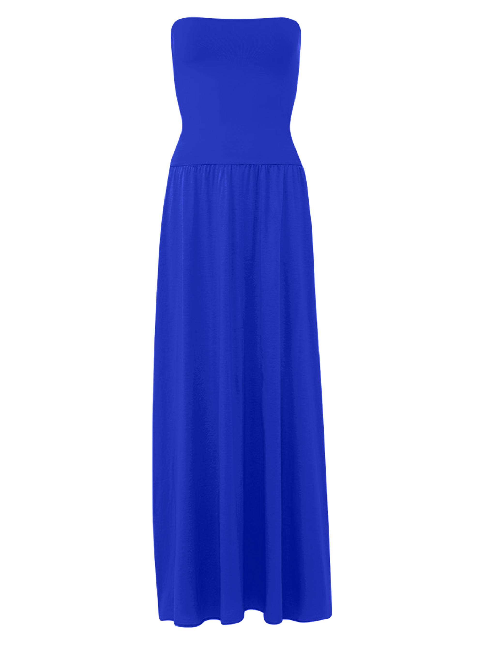 ERES Women's Ankara Cotton Strapless Maxi Dress - Indigo