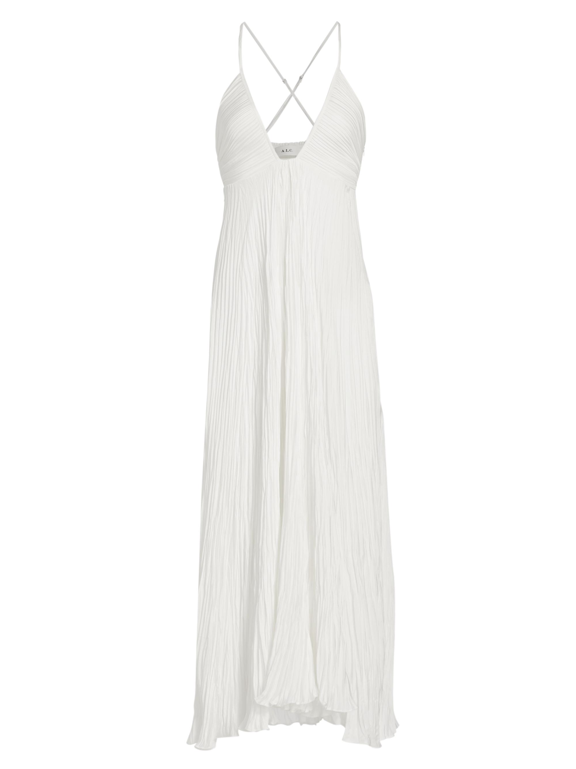 alc angelina pleated midi dress ALC Angelina Pleated Midi Dress