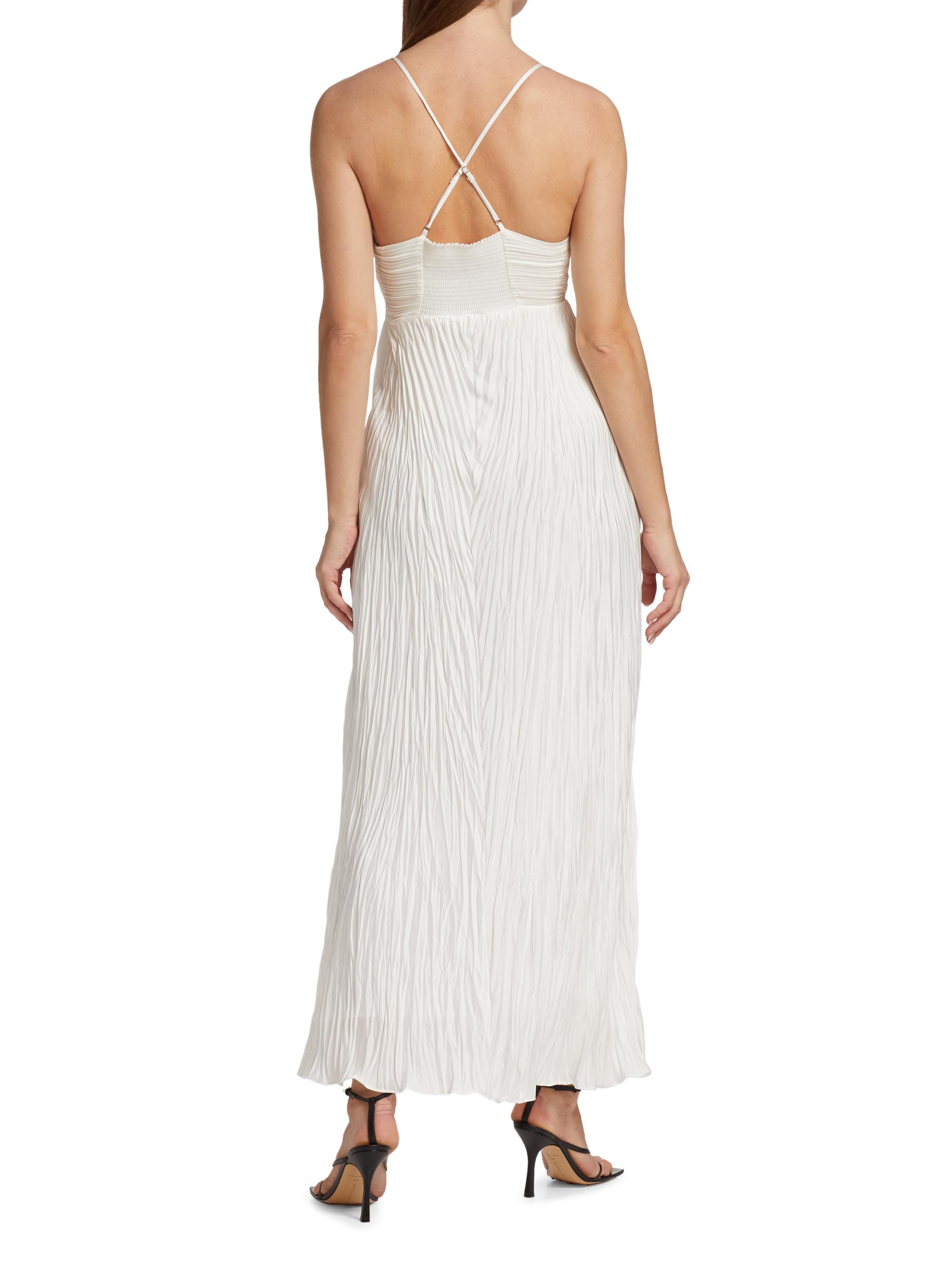 A.L.C. Angelina Pleated Midi-Dress | Saks Fifth Avenue
