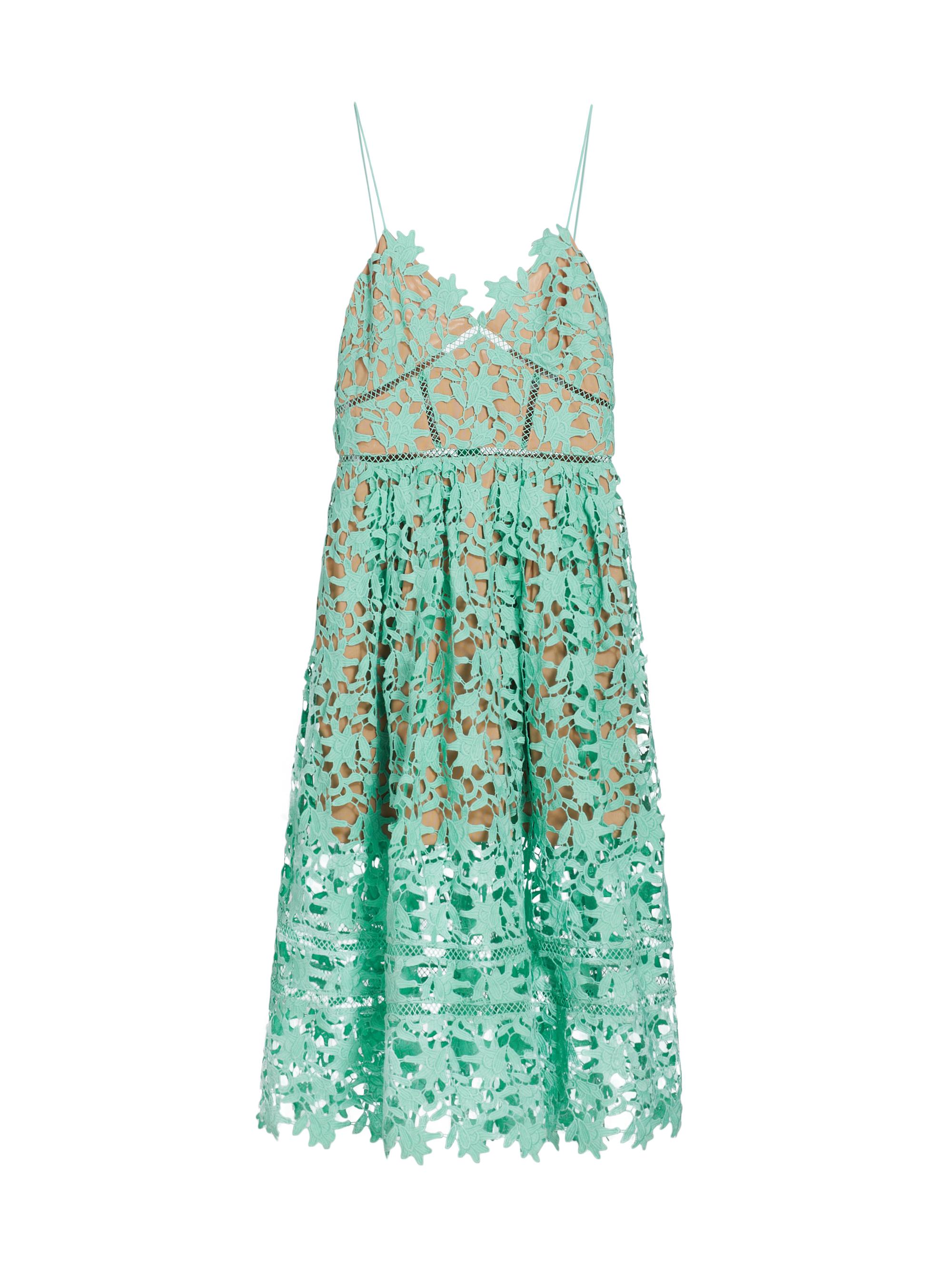 Self-Portrait Azaelea Sleeveless Lace Midi-Dress | Saks Fifth Avenue