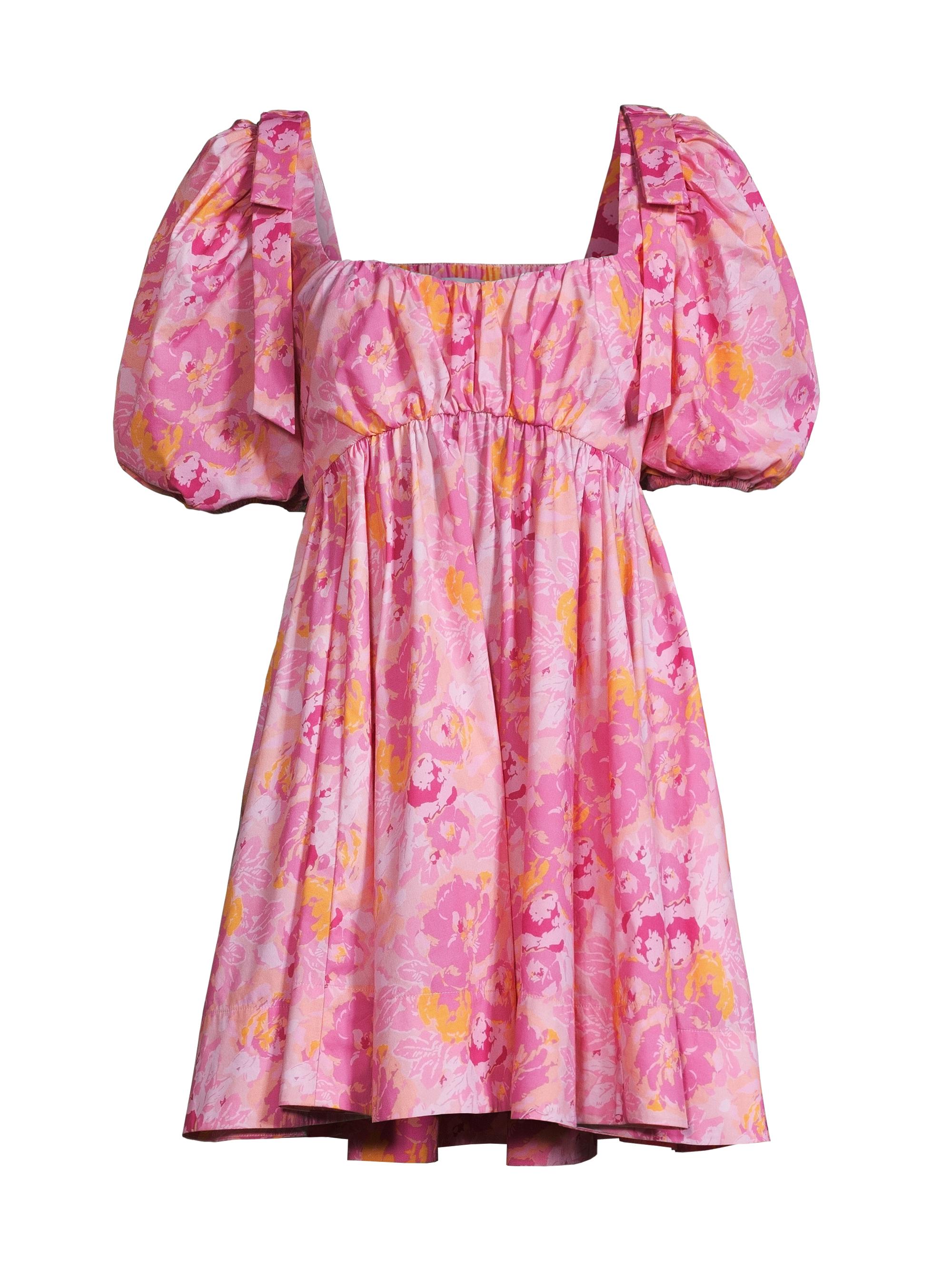 Likely Women's Martinique Floral Puff-Sleeve Minidress - Pink Multi